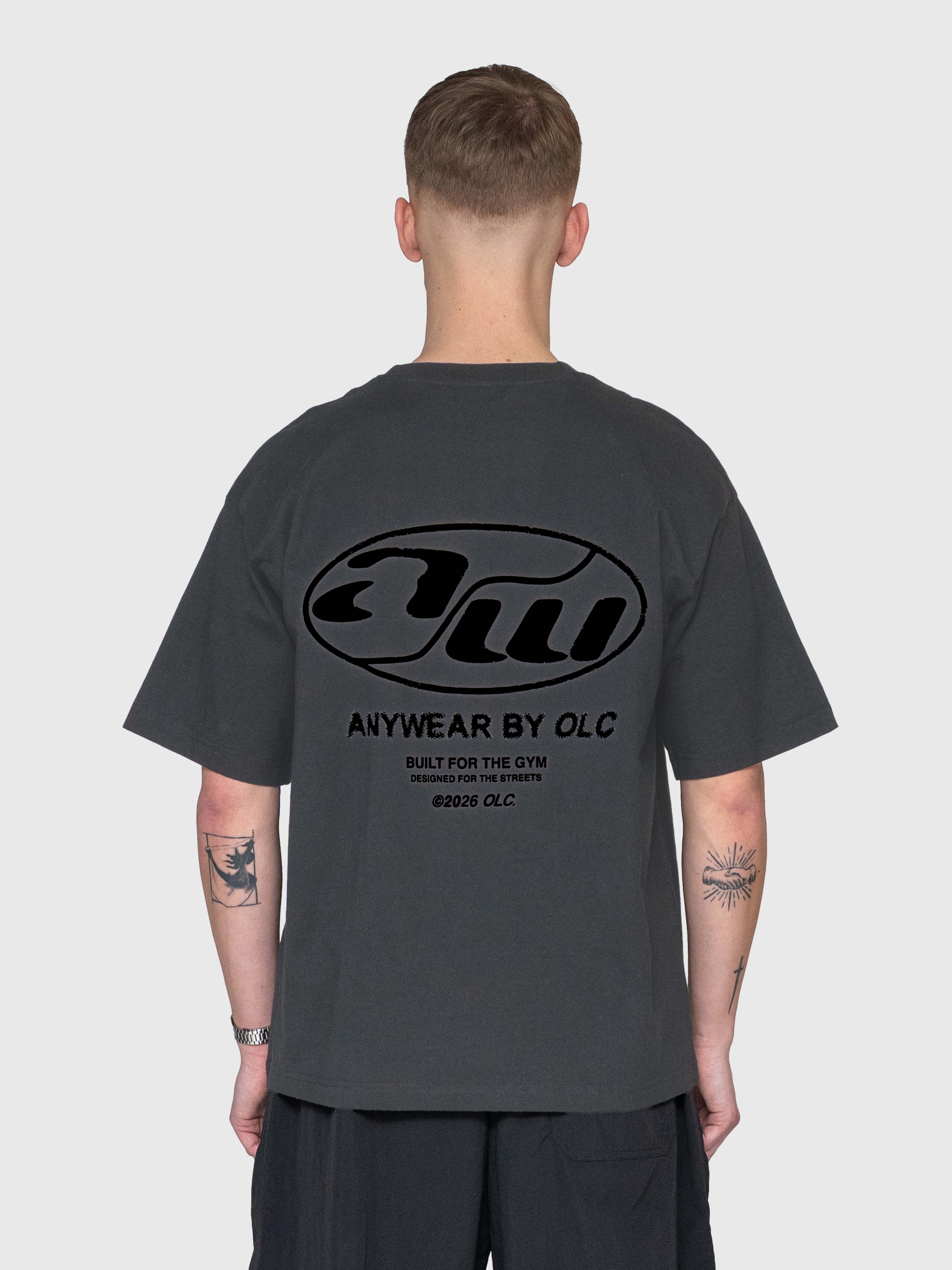 Anywear Box Tee - Steel/Black