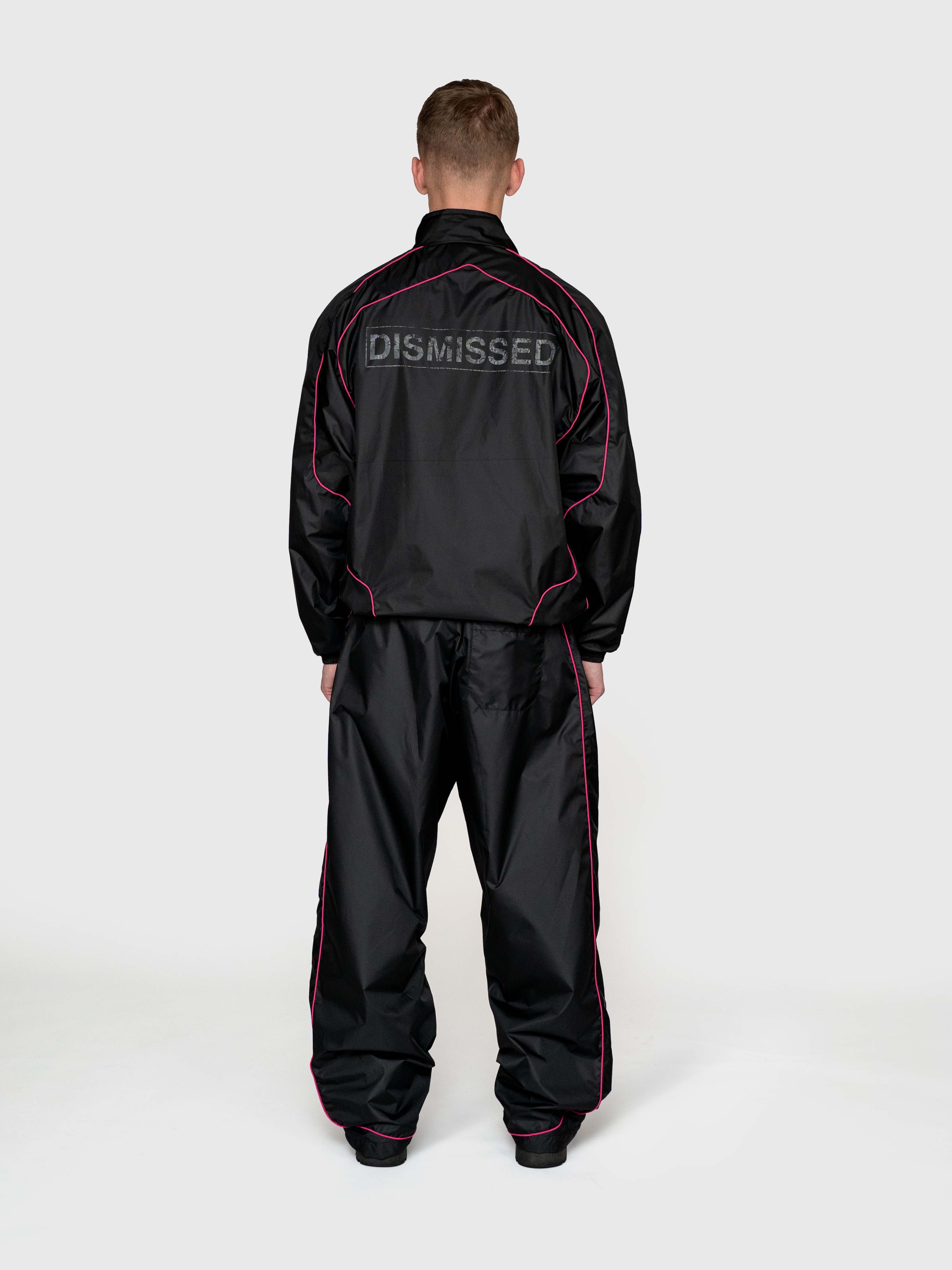 Dismissed Track Jacket - Black/Pink