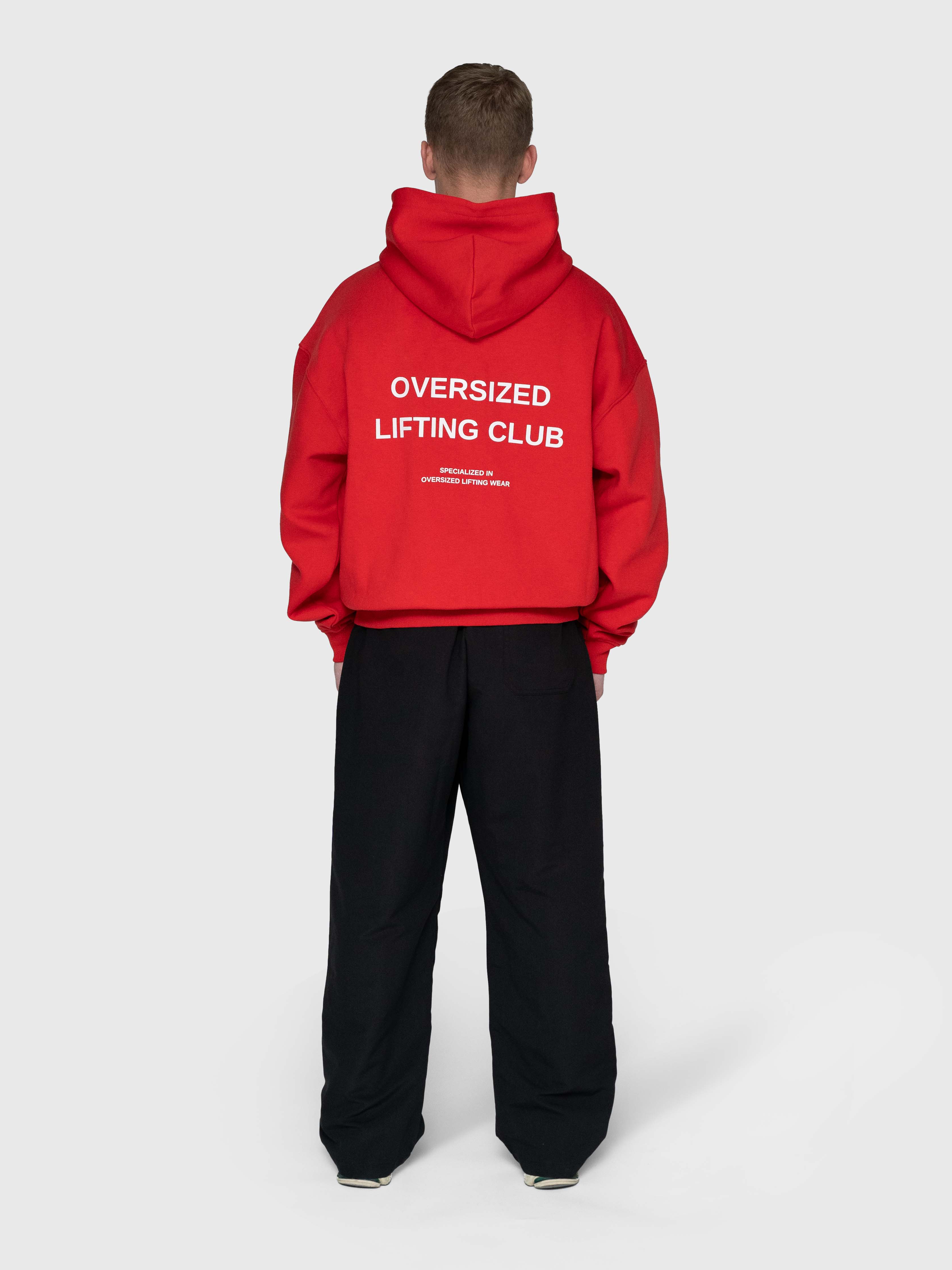 Confidence Zip Hoodie - Red/White