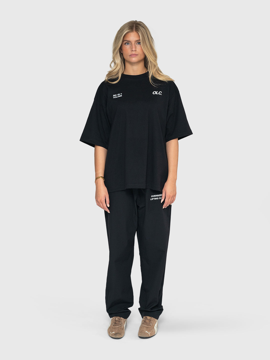 LE Logo Heavyweight Box Tee - Black/White