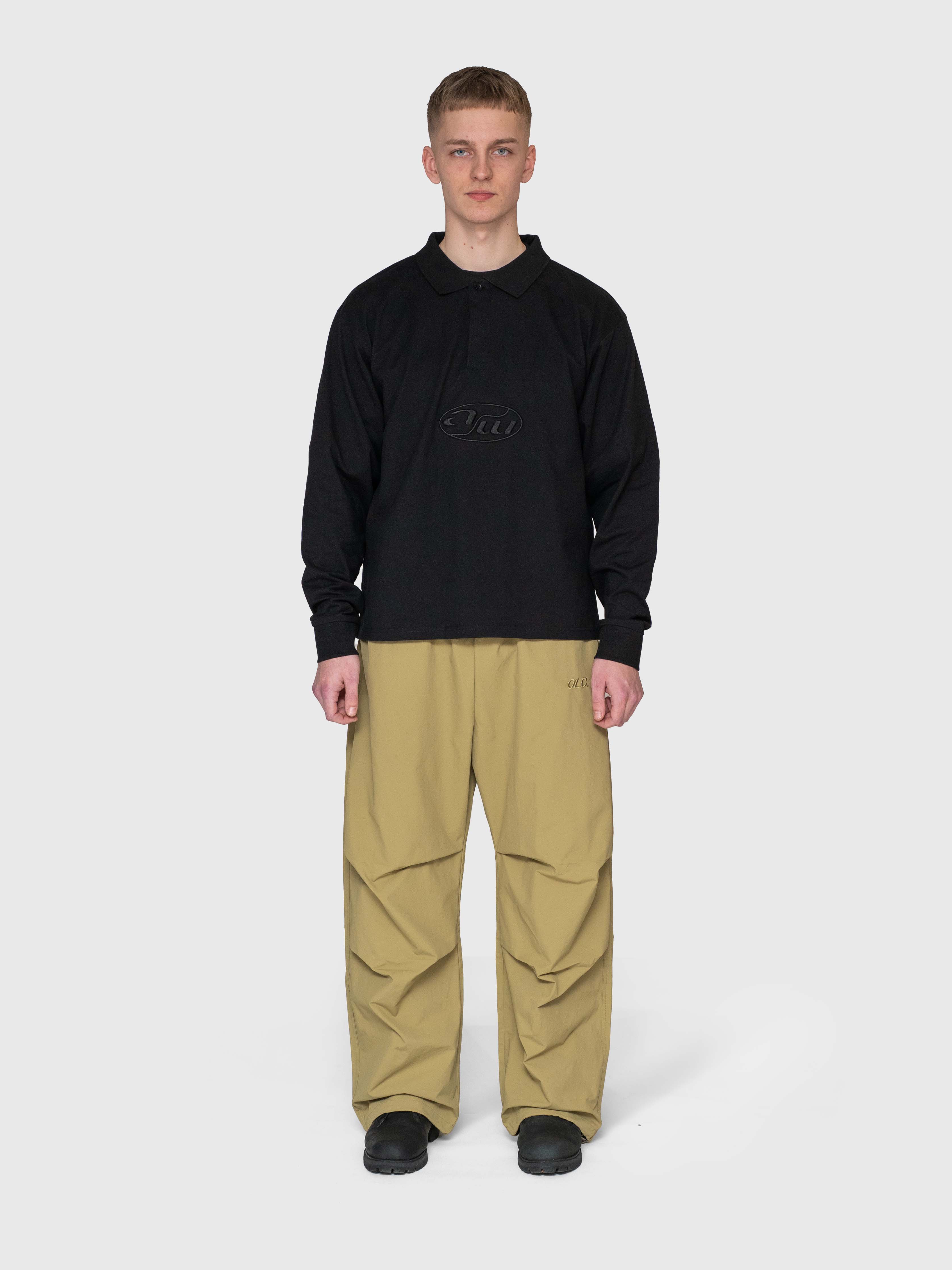 AW Parachute Pants - Olive/Reflective
