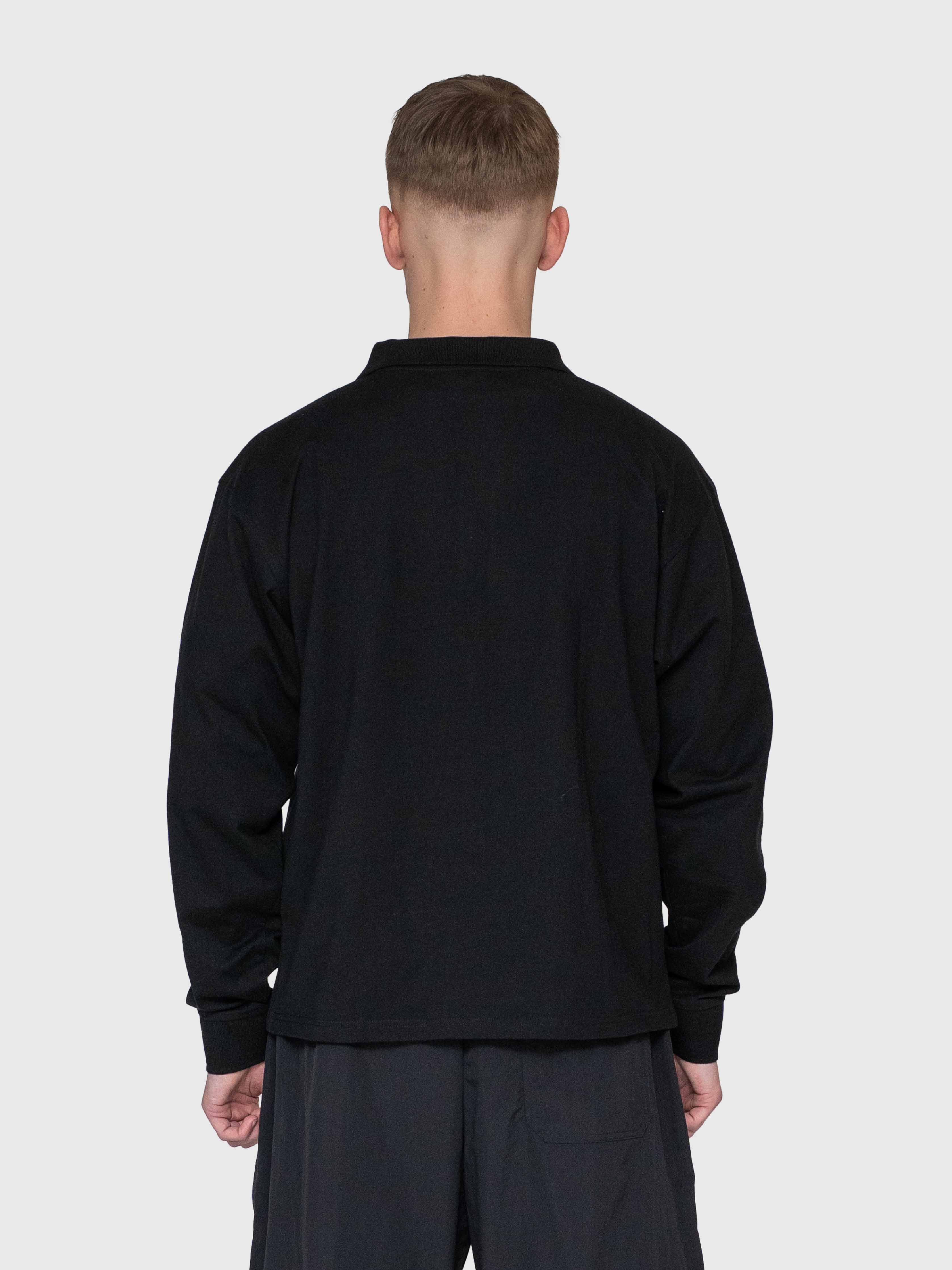 AW Polo Long Sleeve - Black/Black
