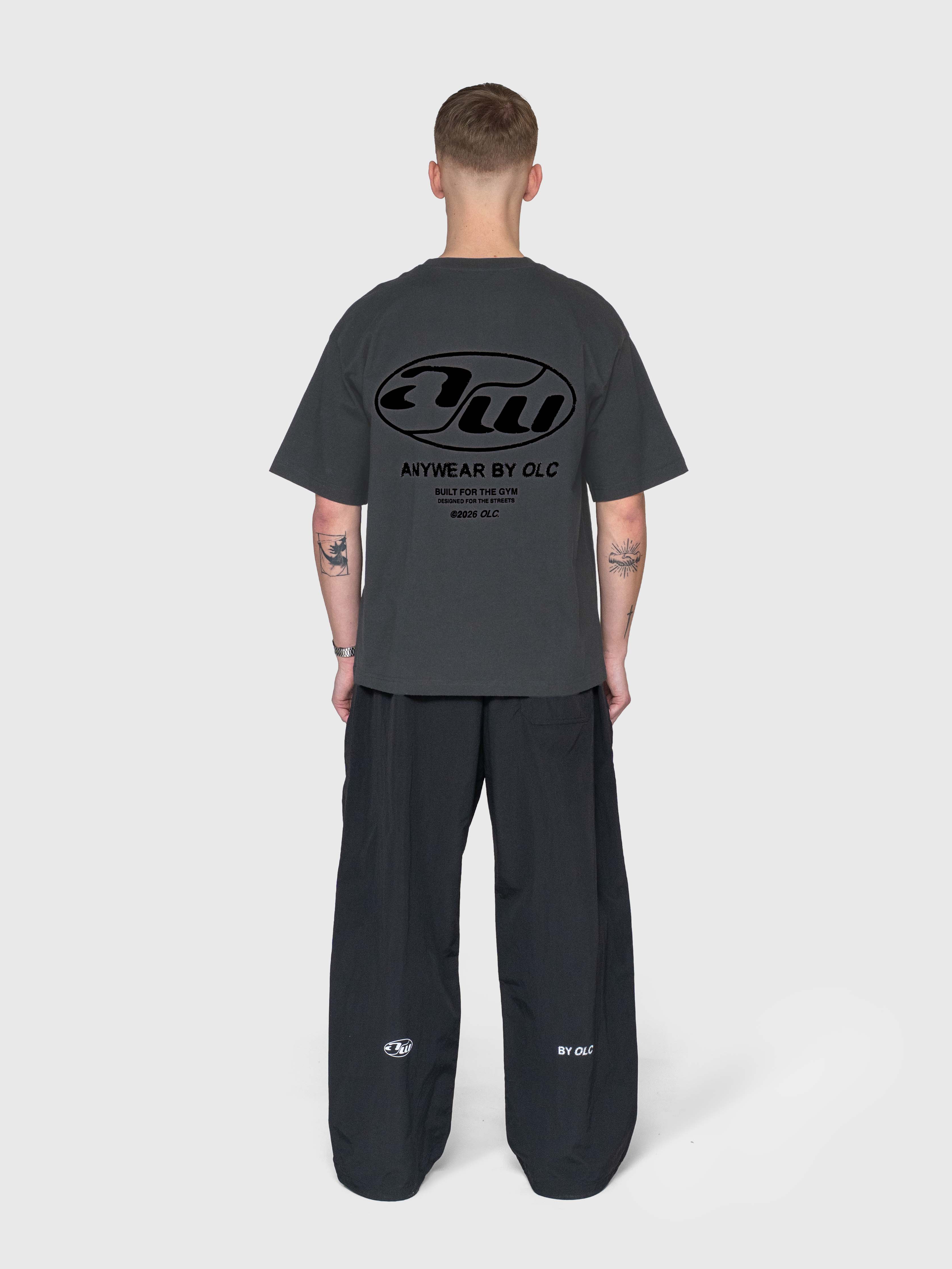 Anywear Box Tee - Steel/Black