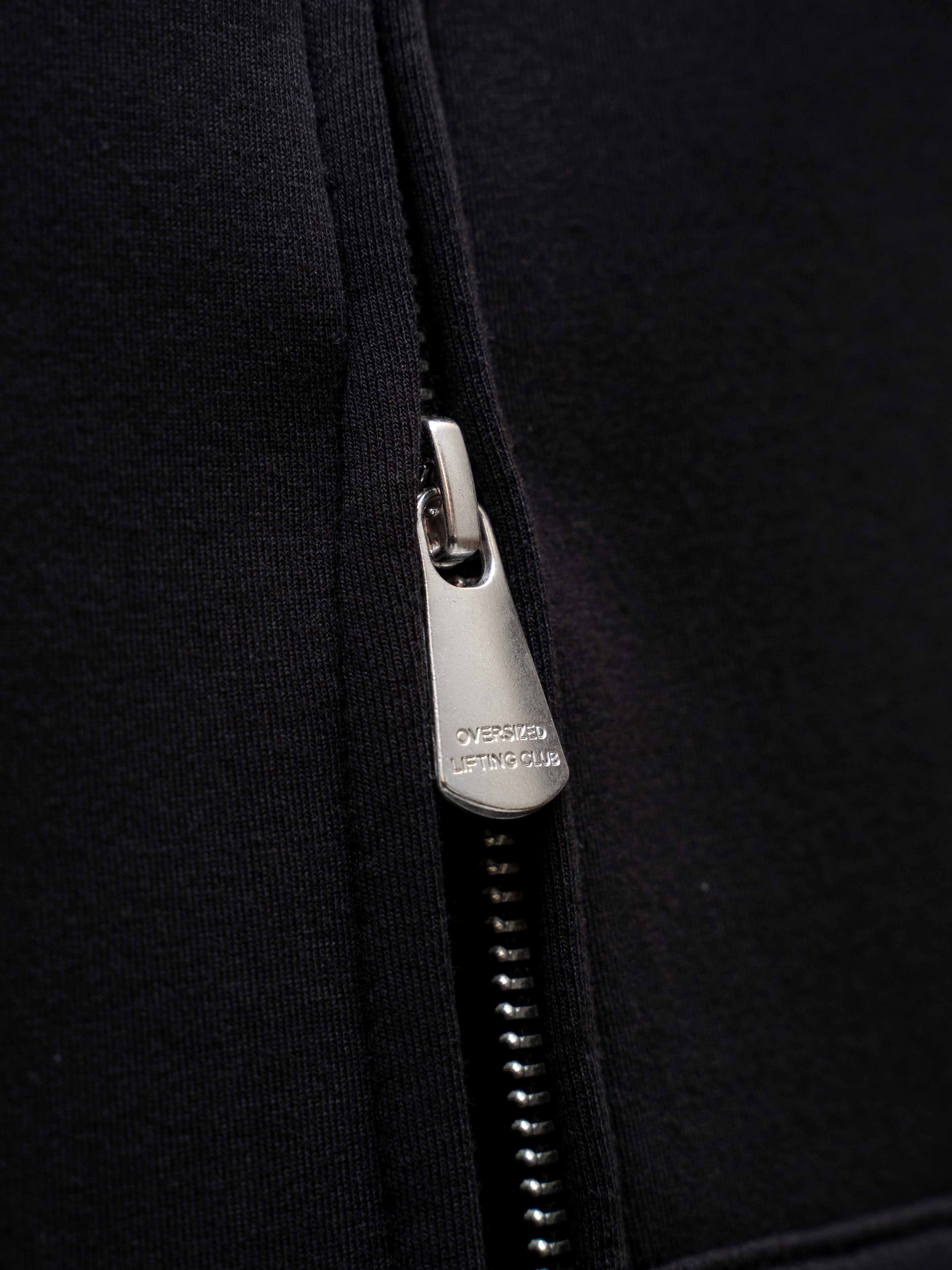 AW Puff Zip Hoodie - Black/White