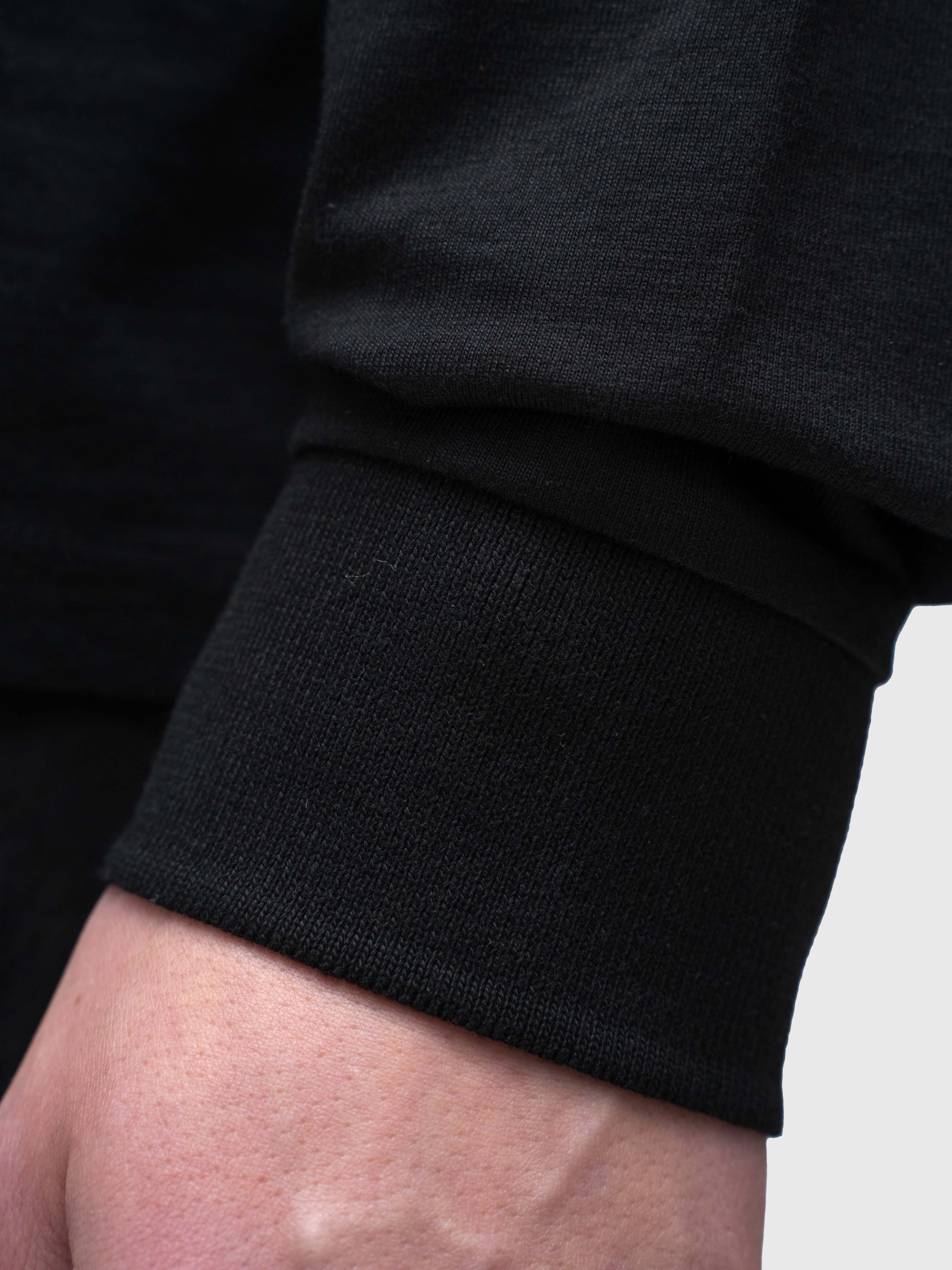 AW Polo Long Sleeve - Black/Black