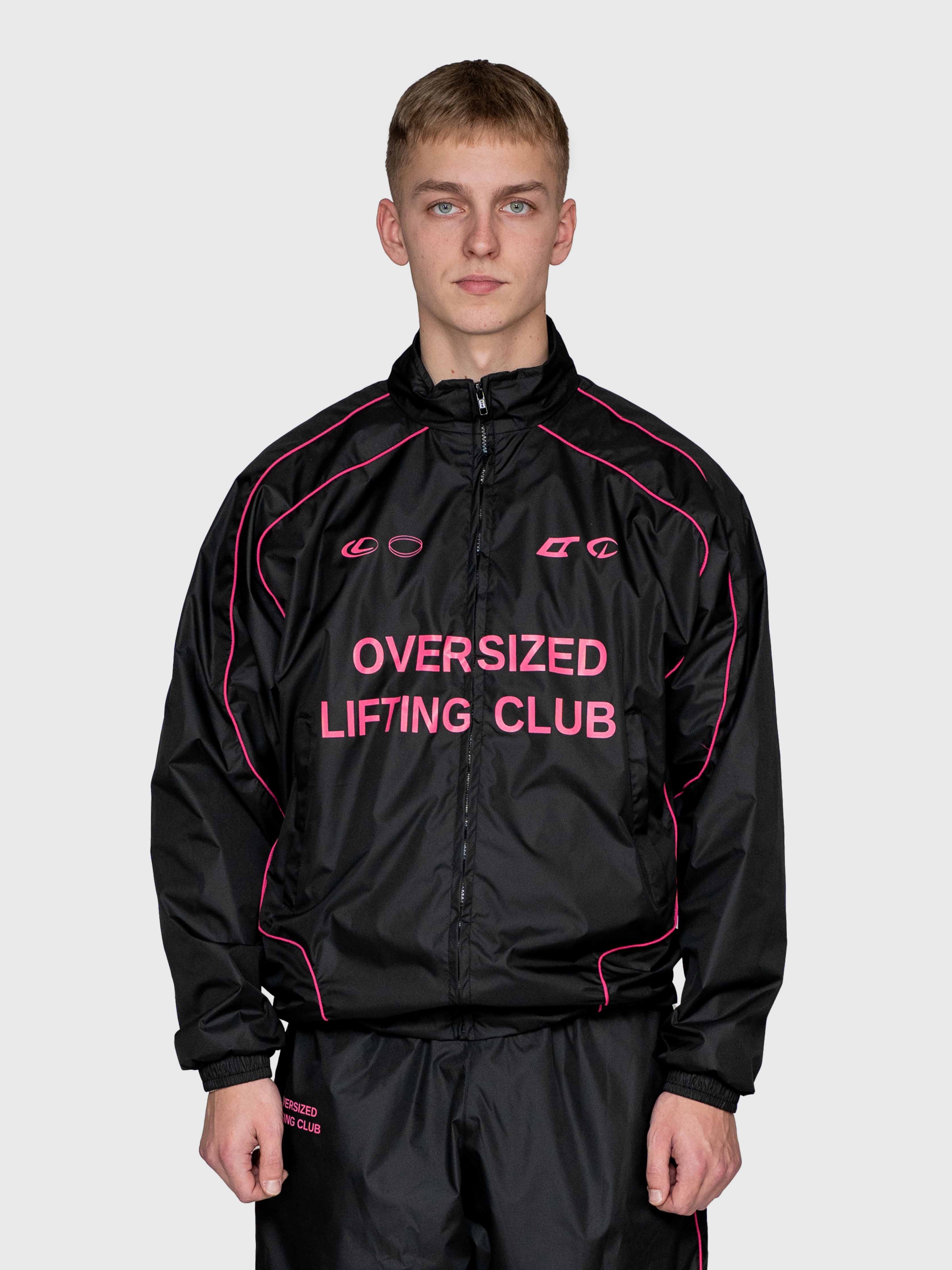 Dismissed Track Jacket - Black/Pink