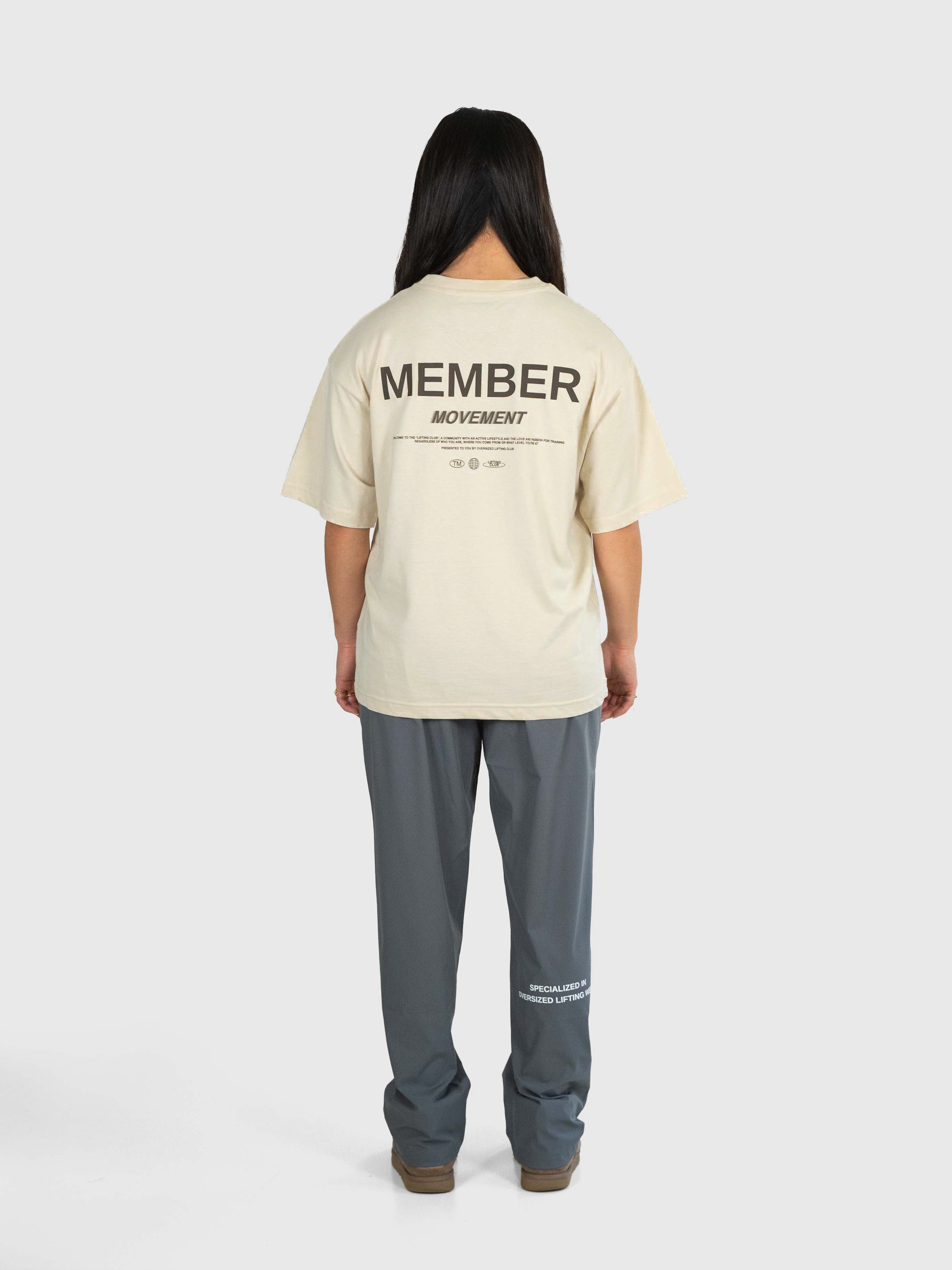 Member Box Tee - Beige/Brown