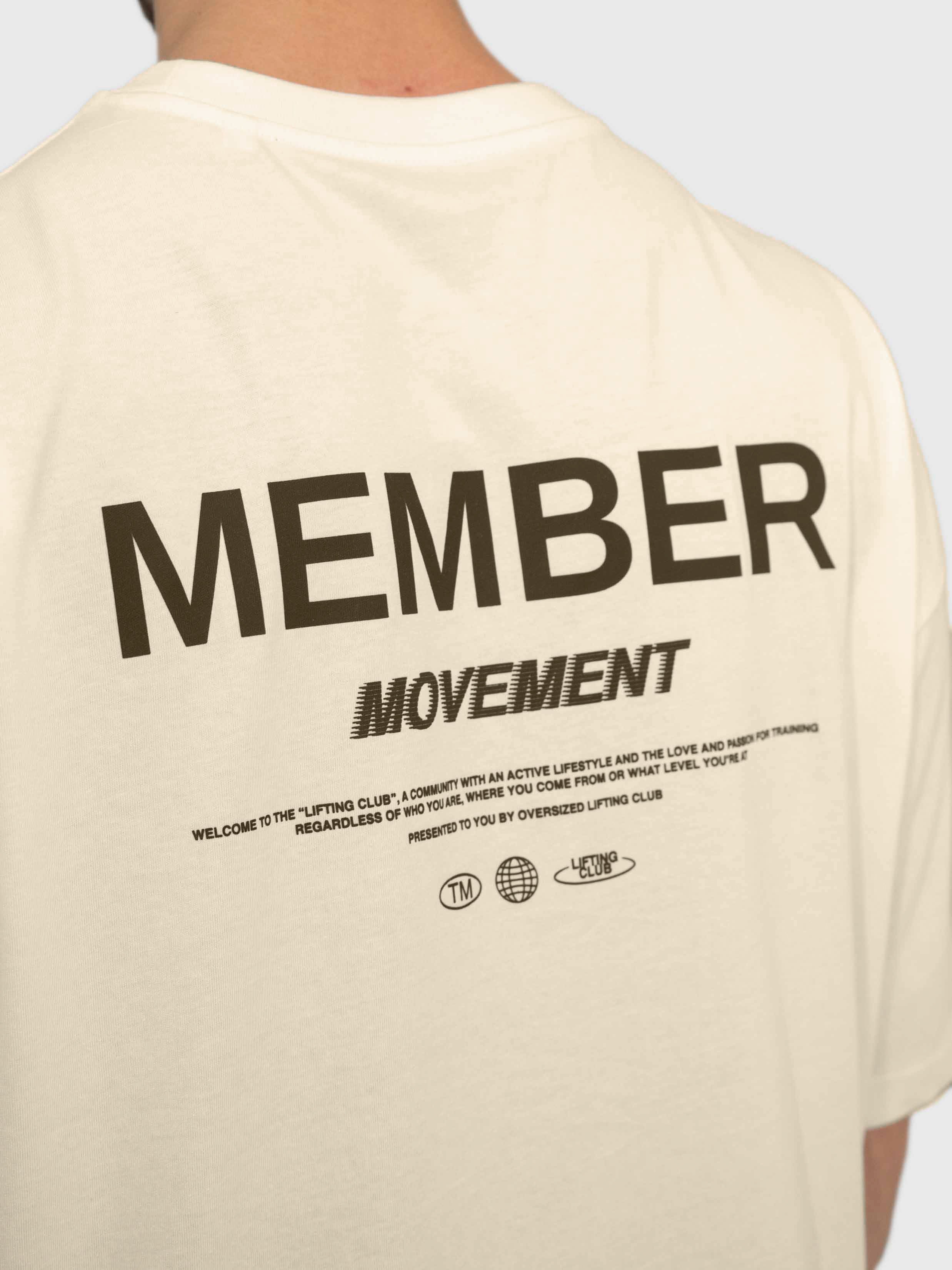 Member Box Tee - Beige/Brown