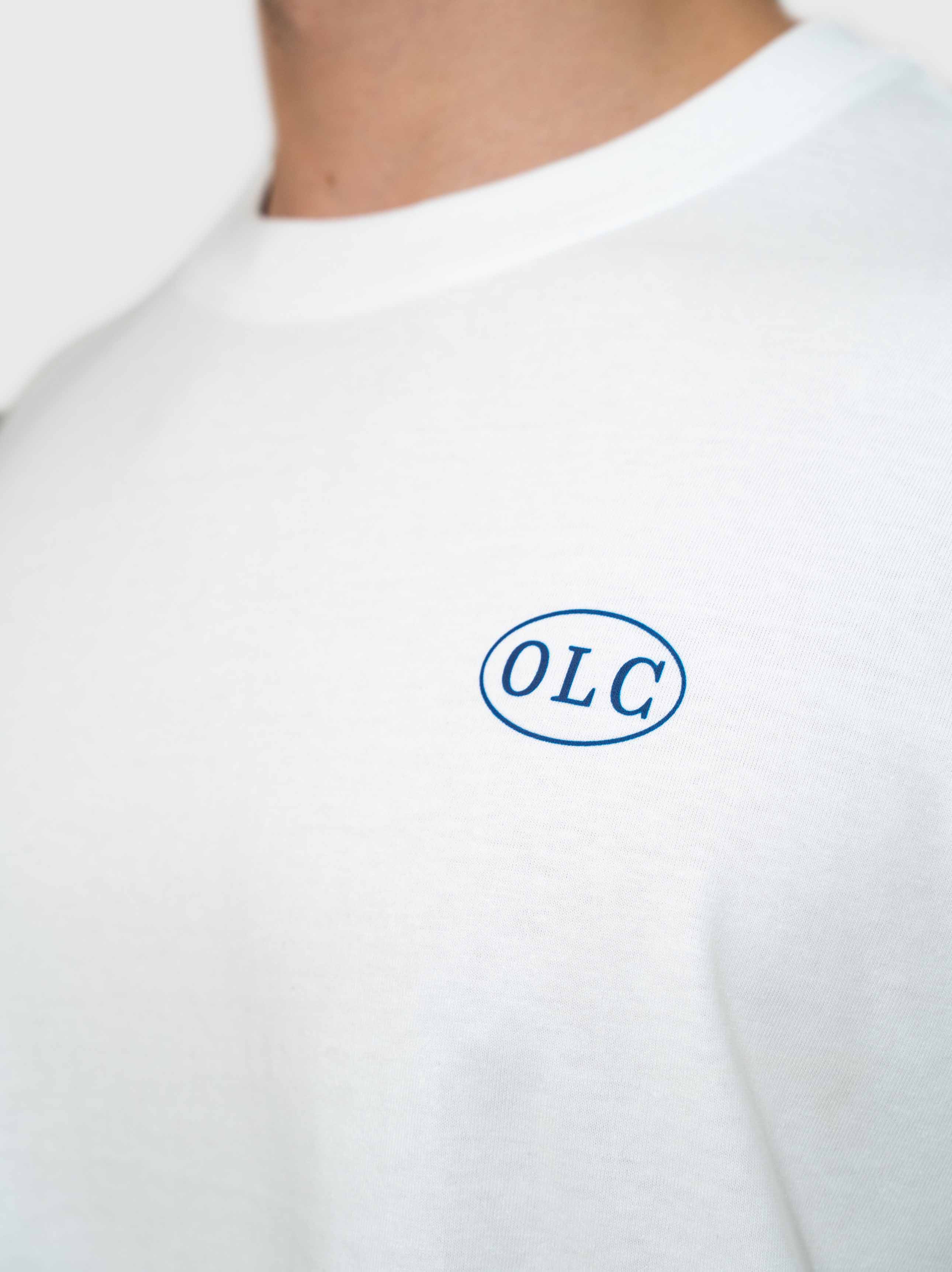 Member Box Tee - White/Navy Blue