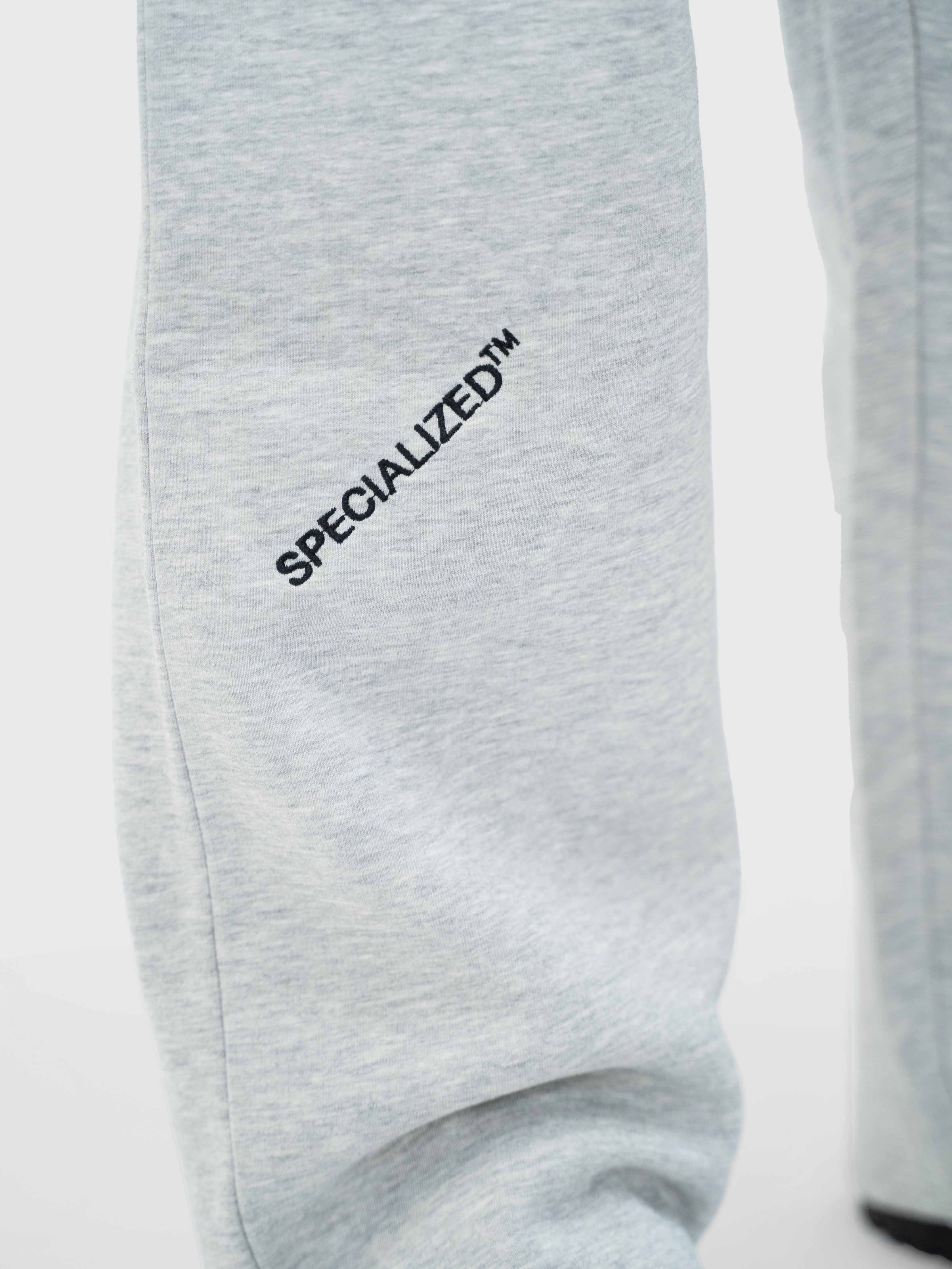 Confidence Straight Sweatpants - Melange Grey/Black