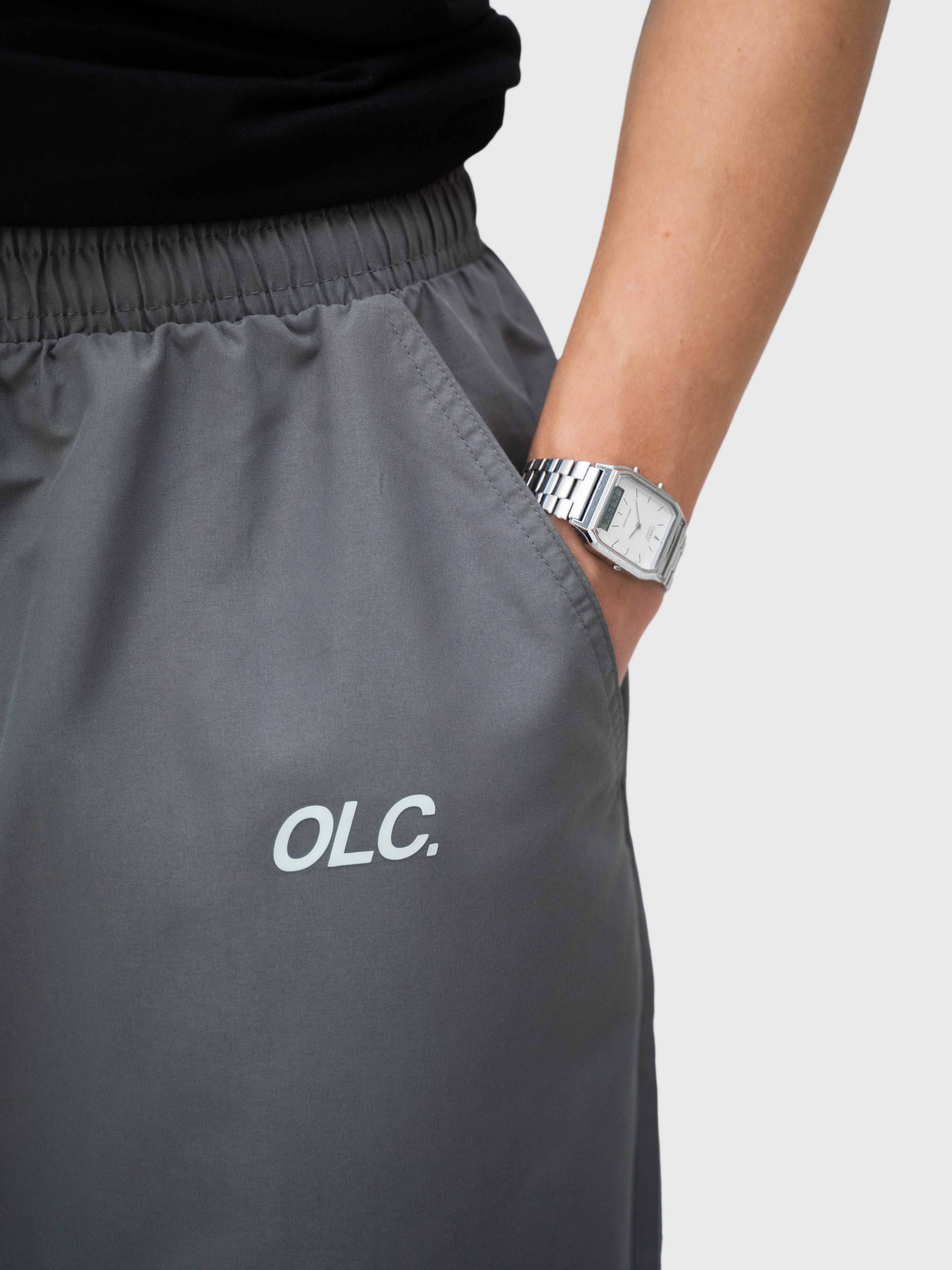 Logo Core Pants - Charcoal/White