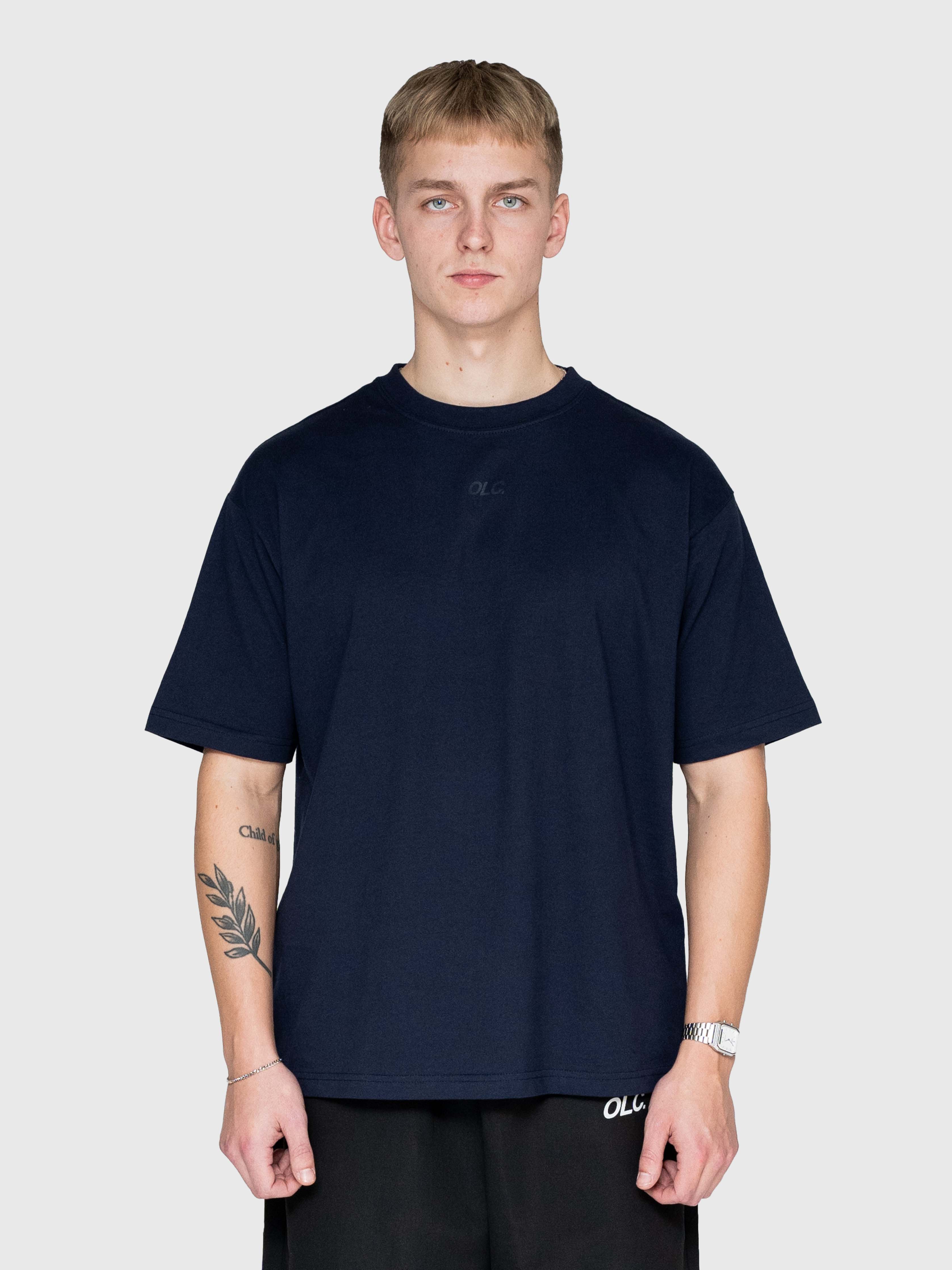 Confidence Box Tee - Navy/White