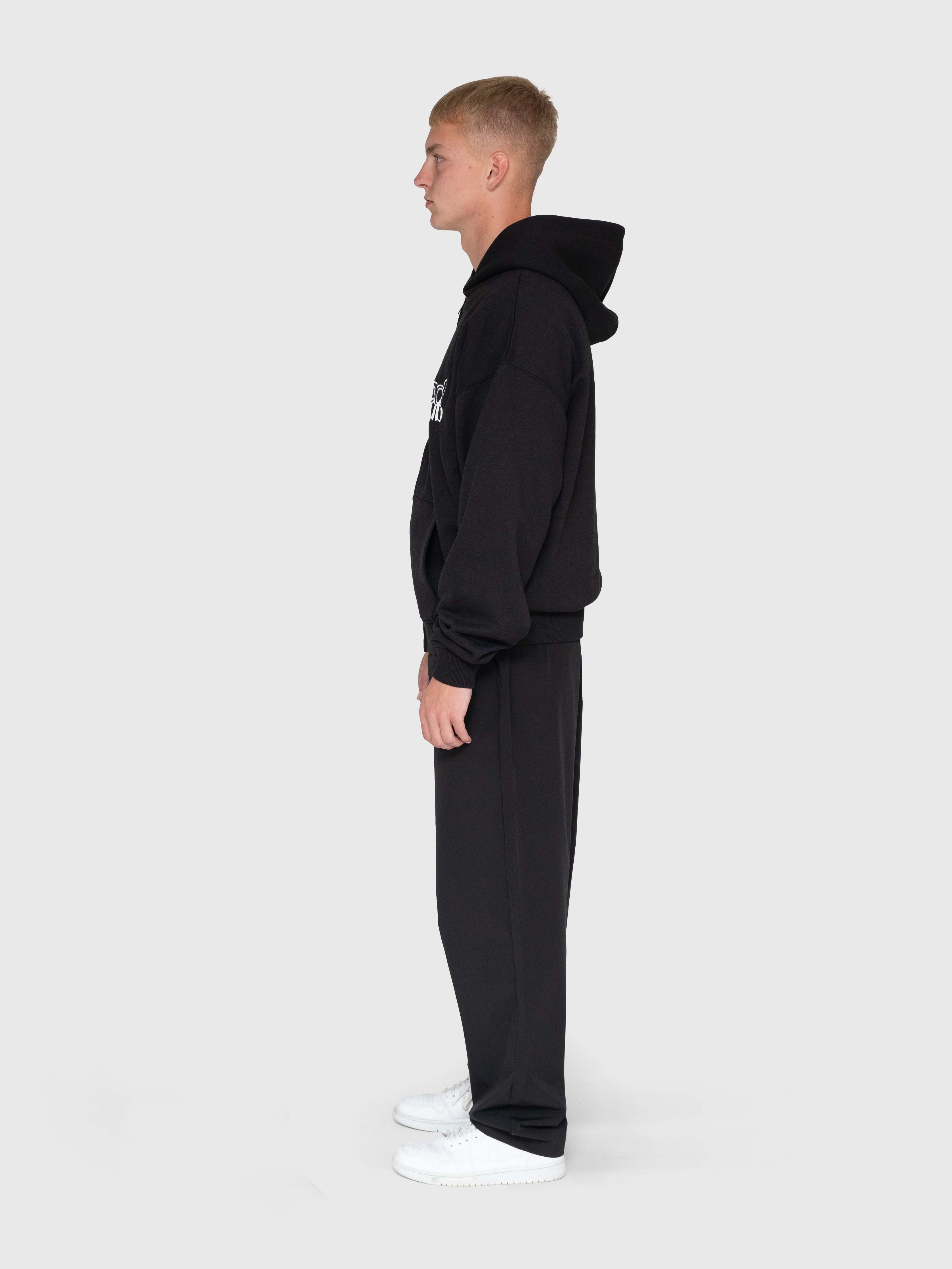 Commitment Zip hoodie - Black/White