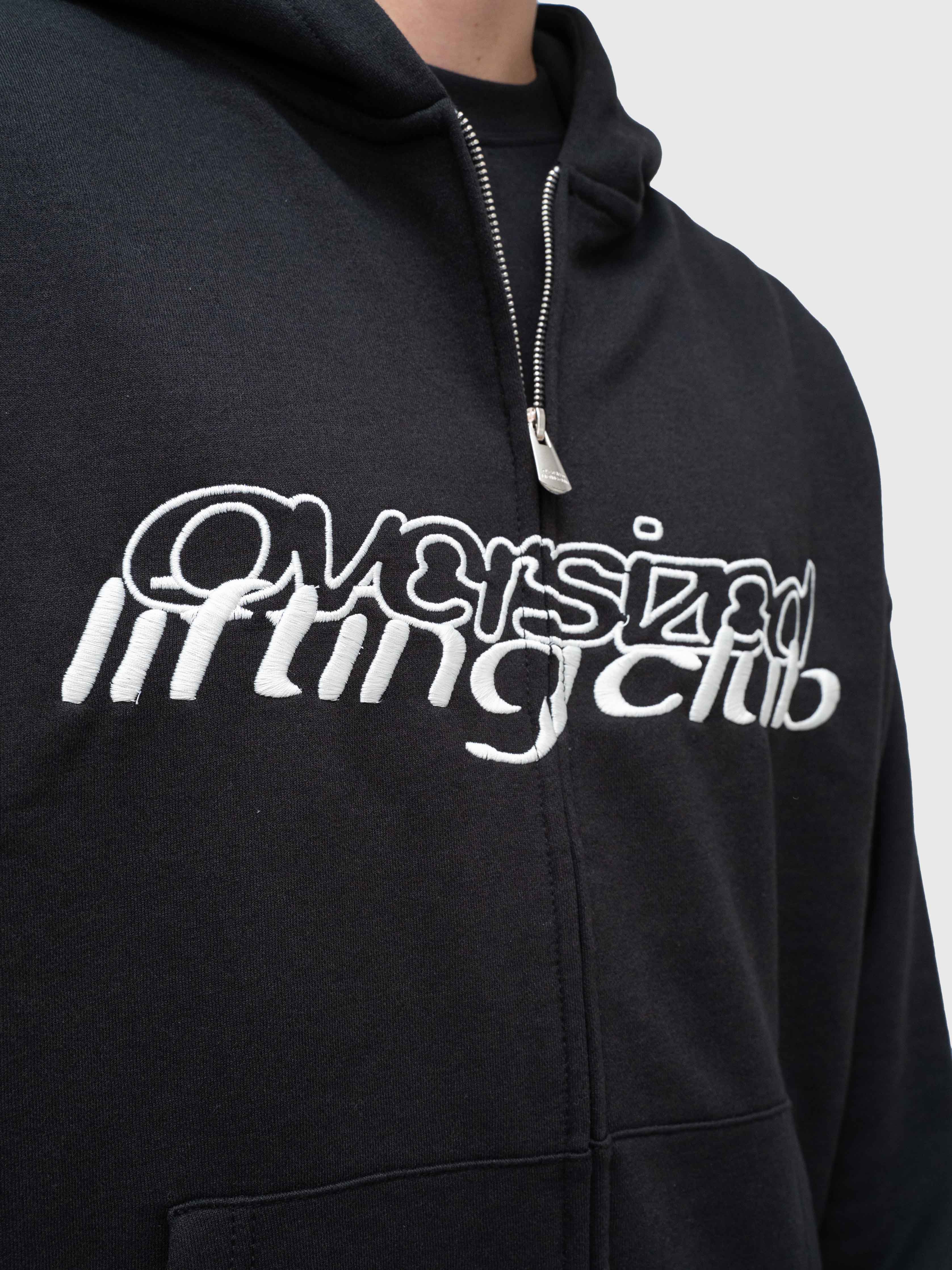 Commitment Zip hoodie - Black/White