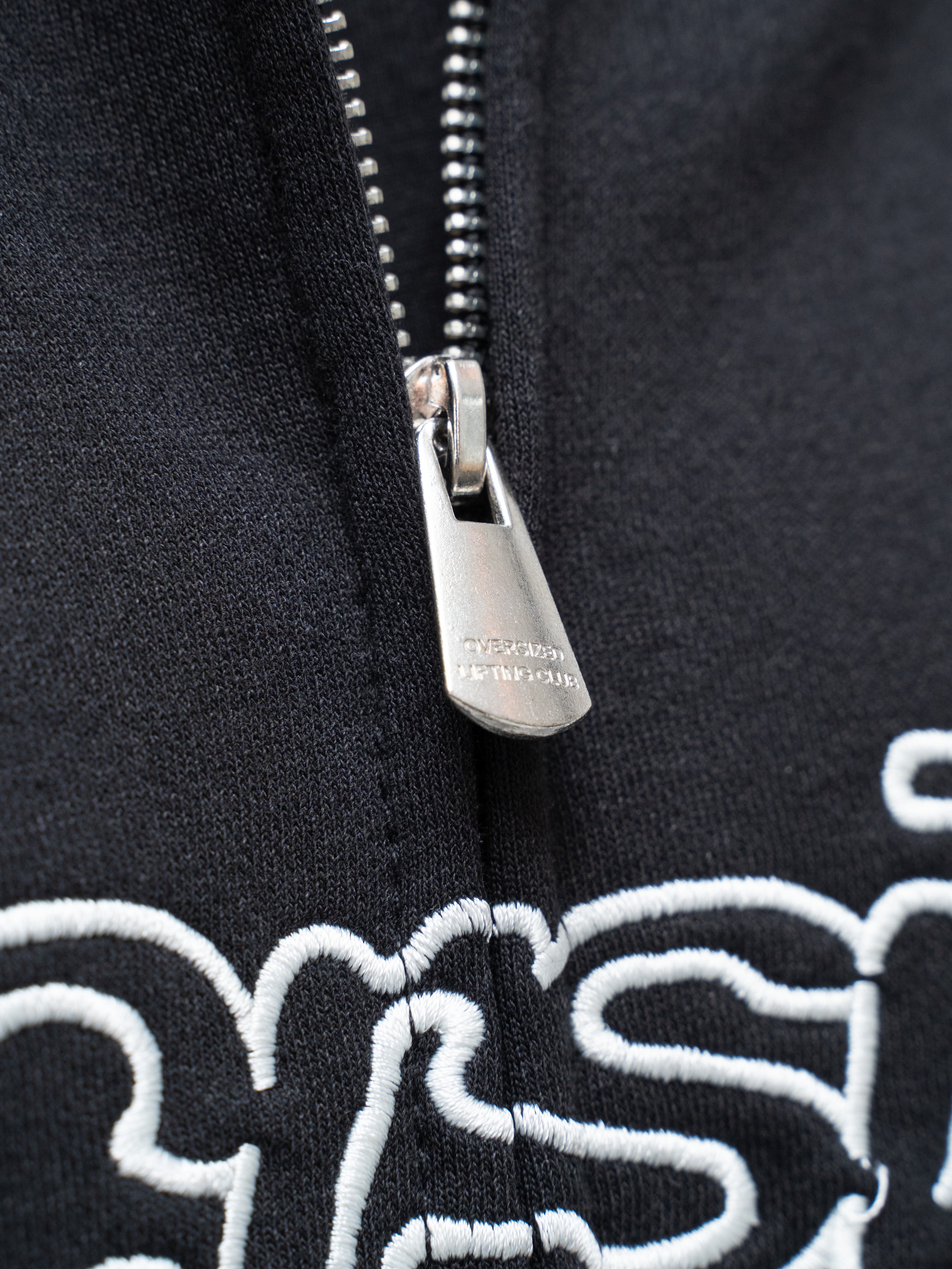 Commitment Zip hoodie - Black/White