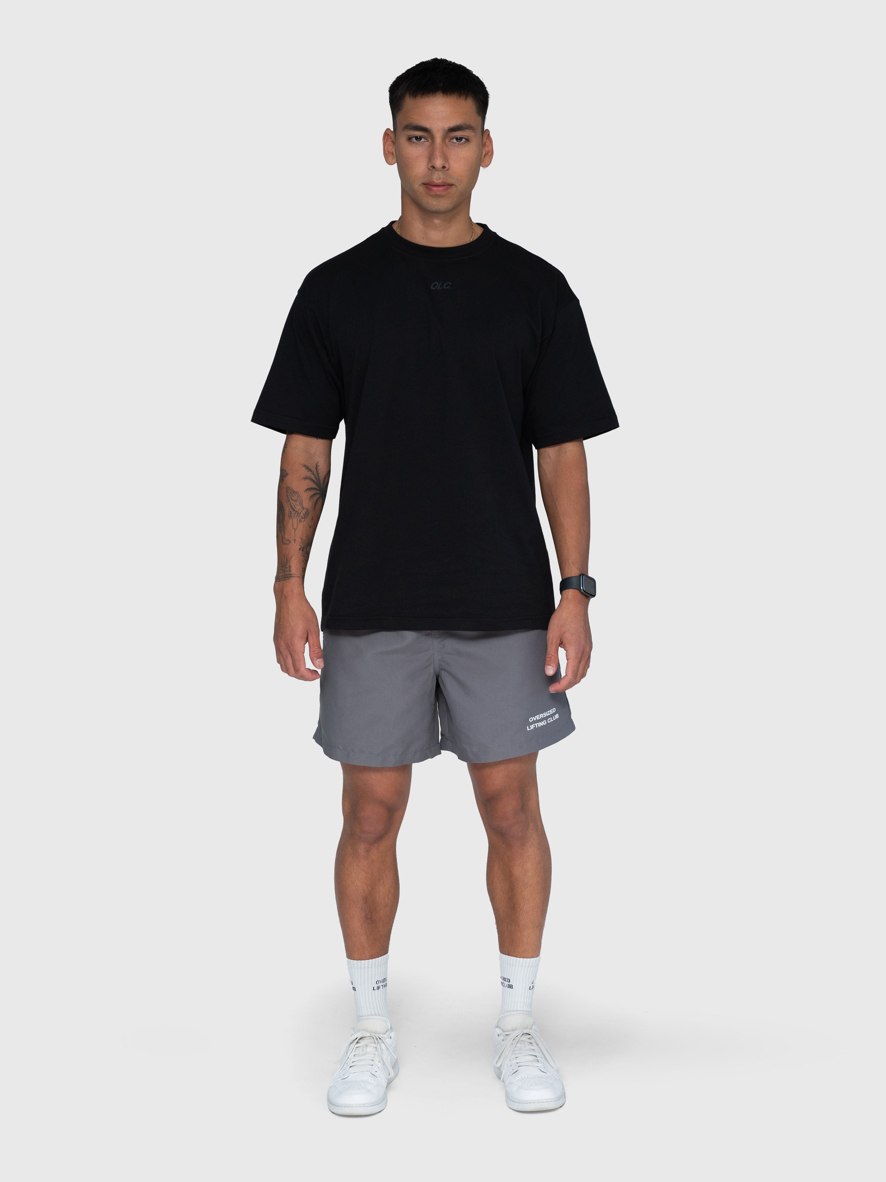 Confidence Core Shorts - Charcoal/White