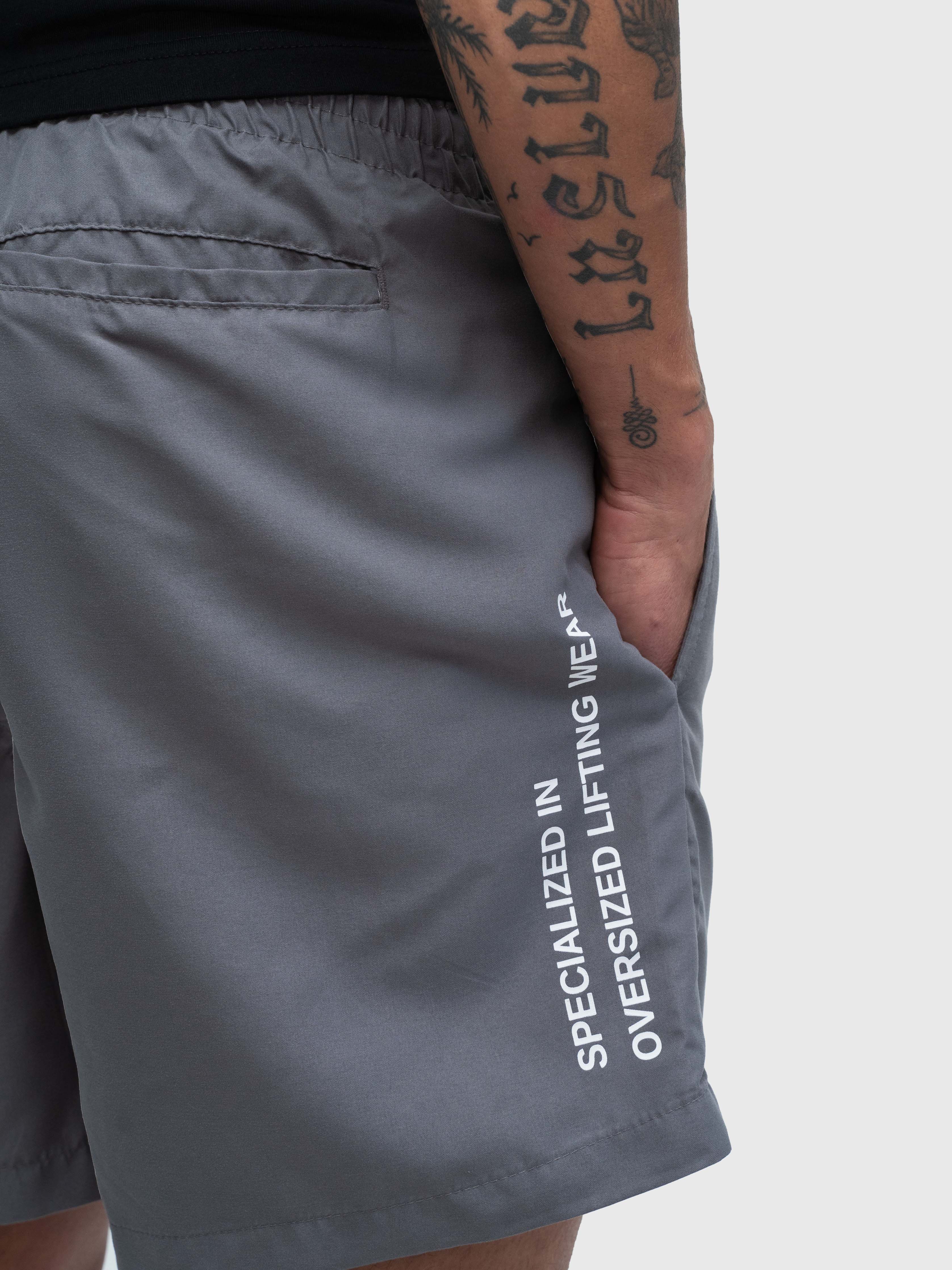 Confidence Core Shorts - Charcoal/White