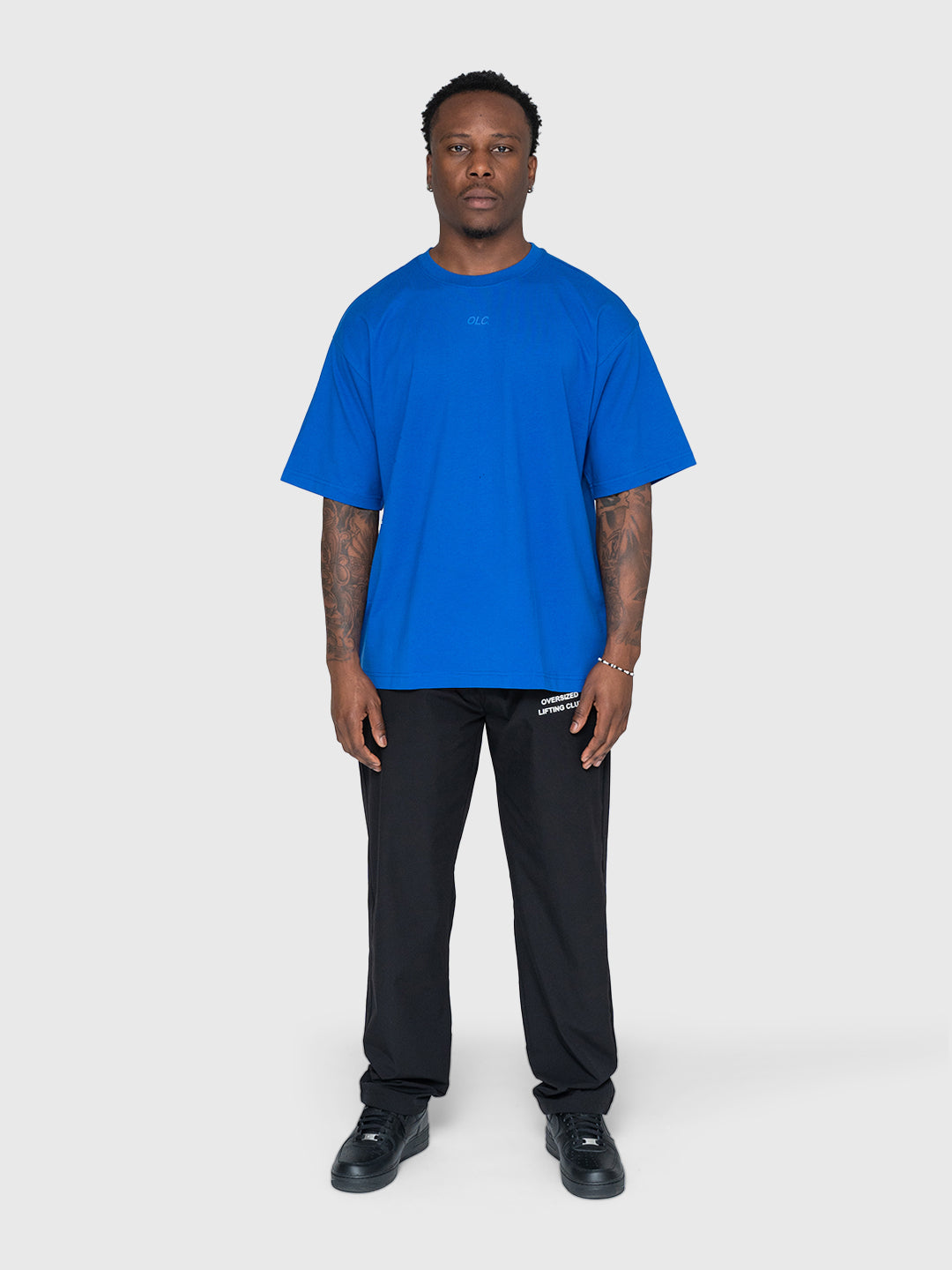 Logo Heavyweight Box Tee 2.0 - King Blue/White
