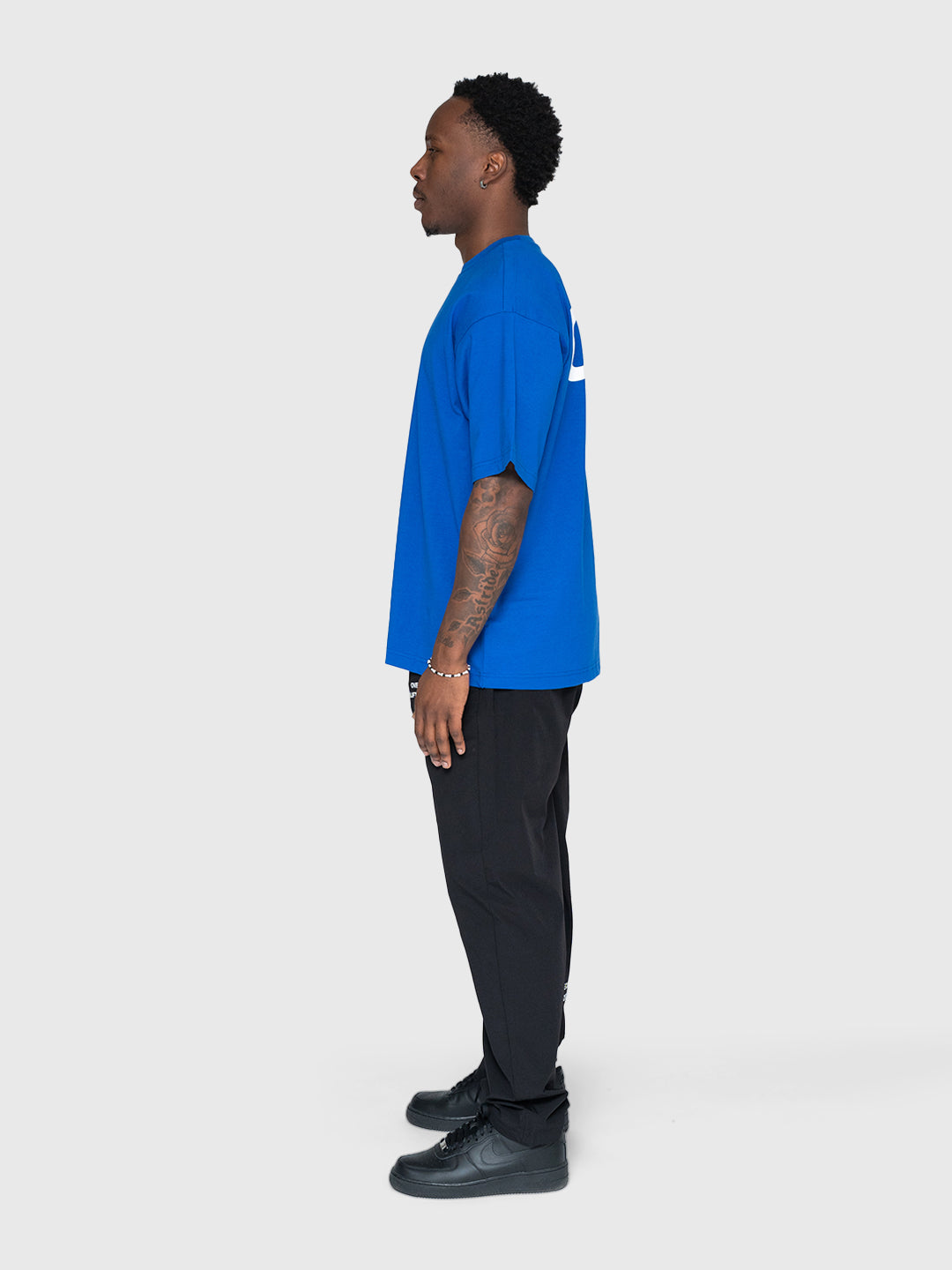 Logo Heavyweight Box Tee 2.0 - King Blue/White