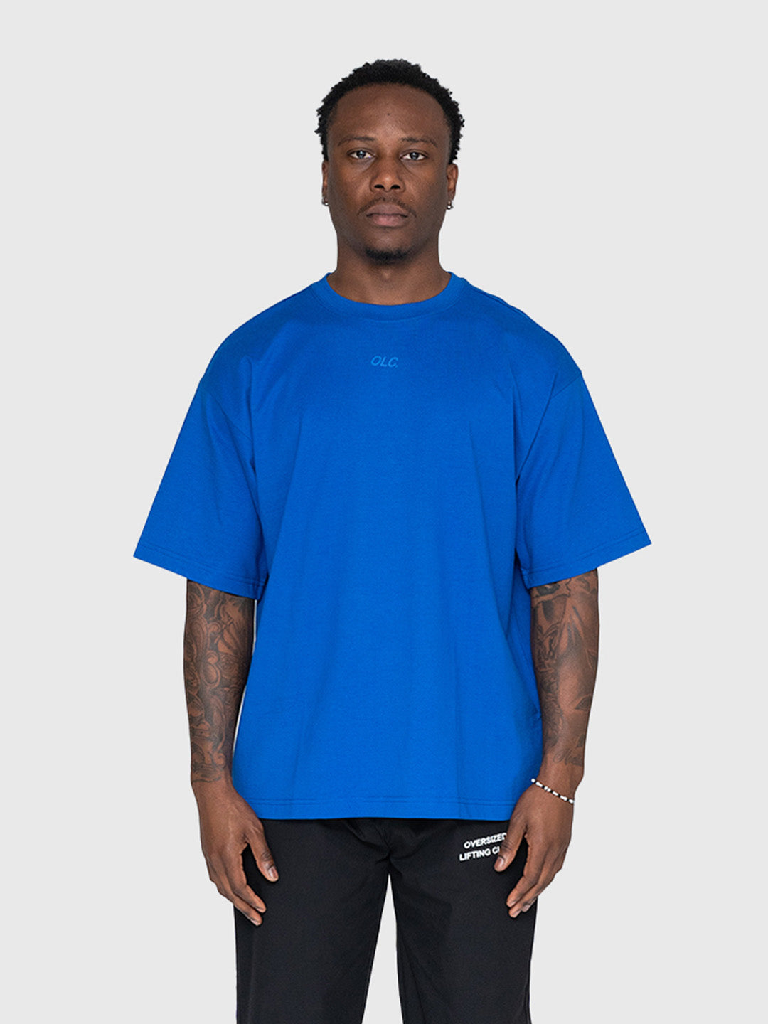 Logo Heavyweight Box Tee 2.0 - King Blue/White