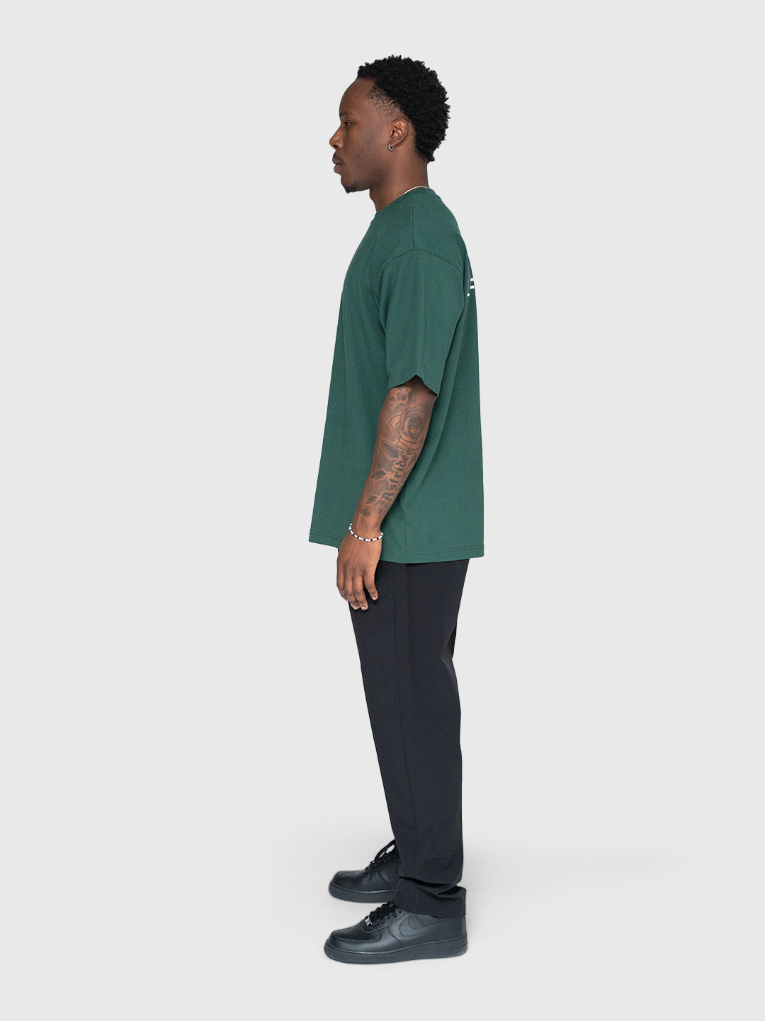 Confidence Heavyweight Box Tee 2.0 - Forest/White