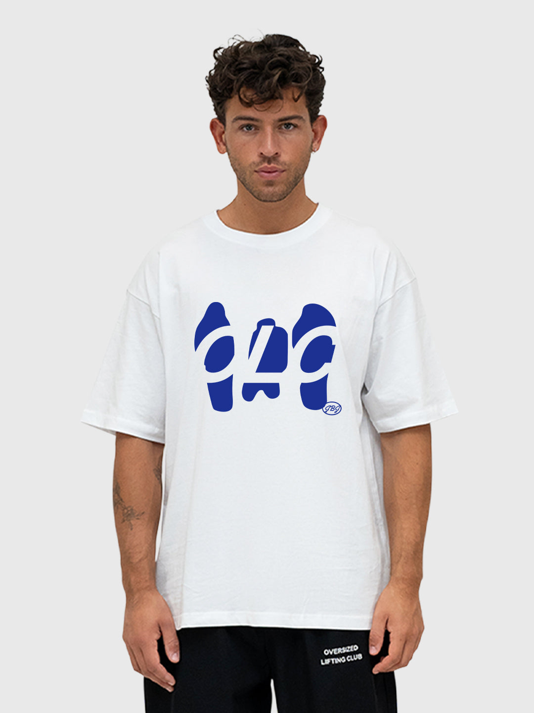 OLC Radiation Box Tee - White/Blue
