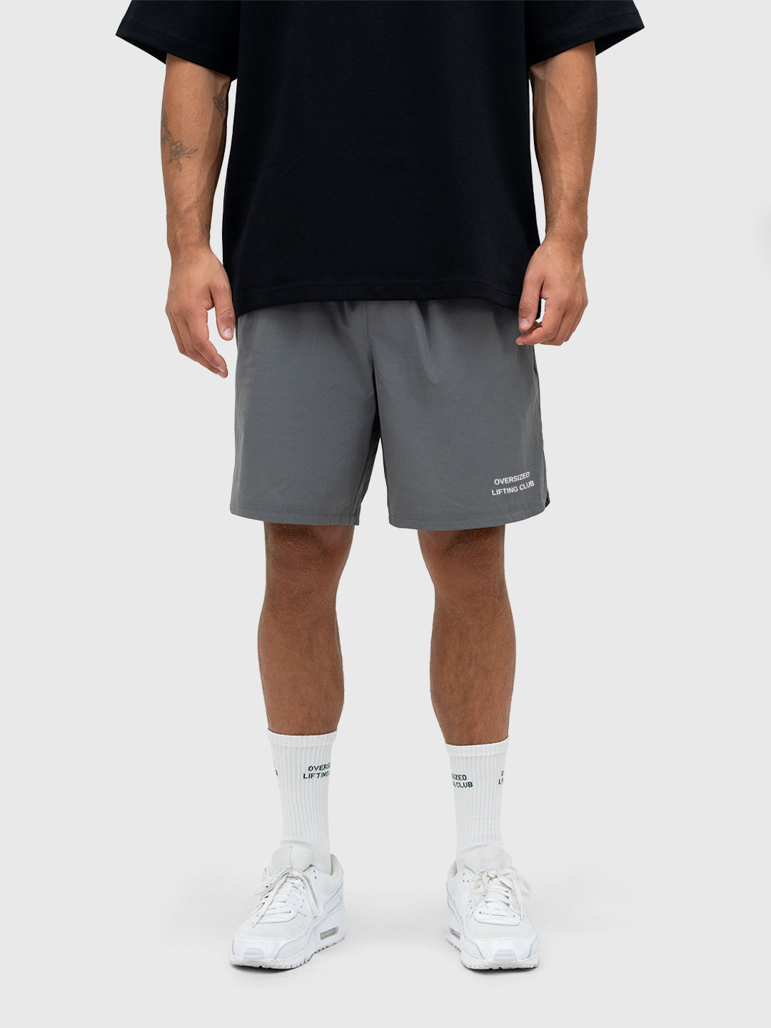 Confidence Tech Shorts 2.0 - Charcoal/White