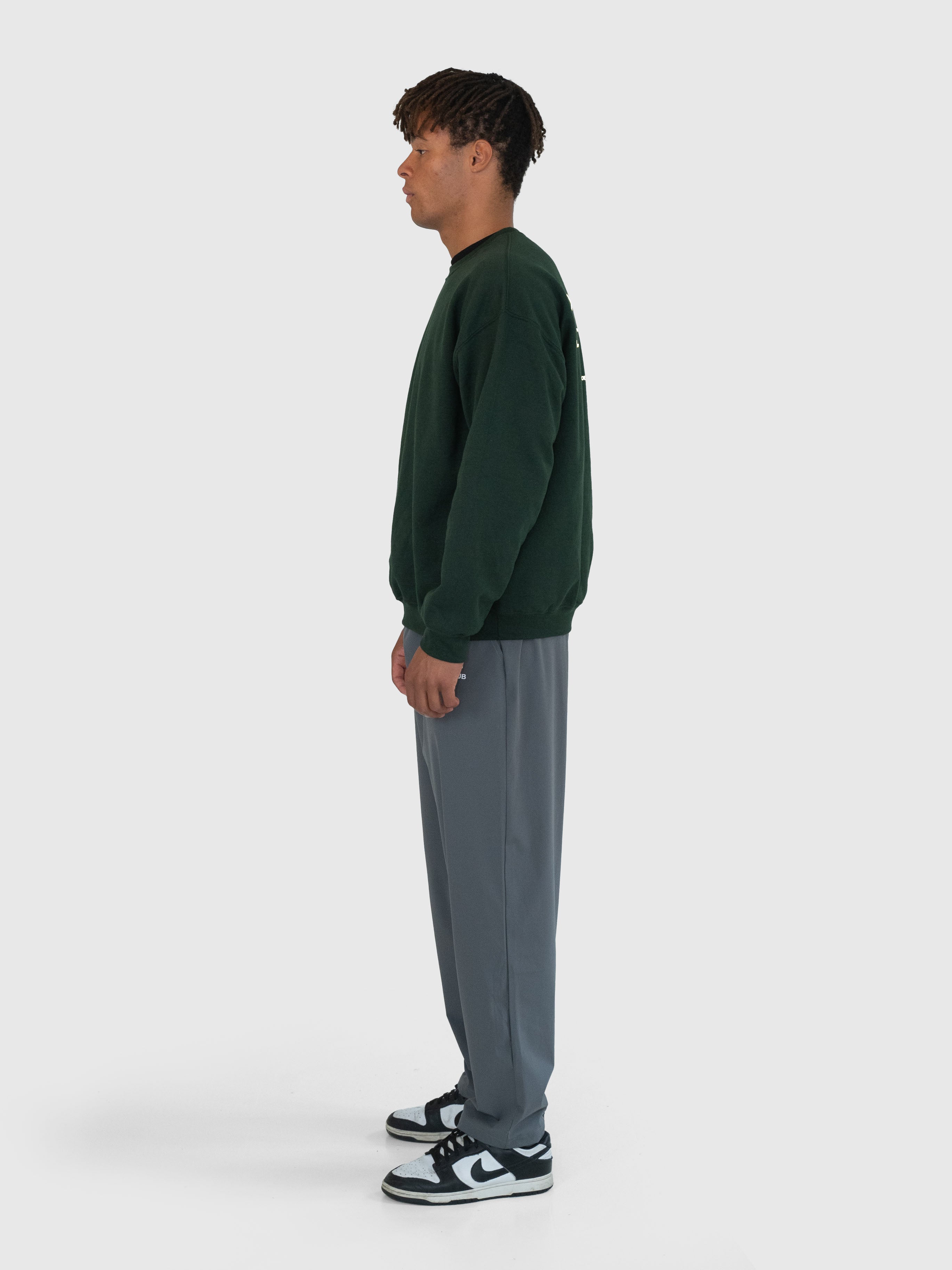 Confidence Sweatshirt – Forrest Green/White