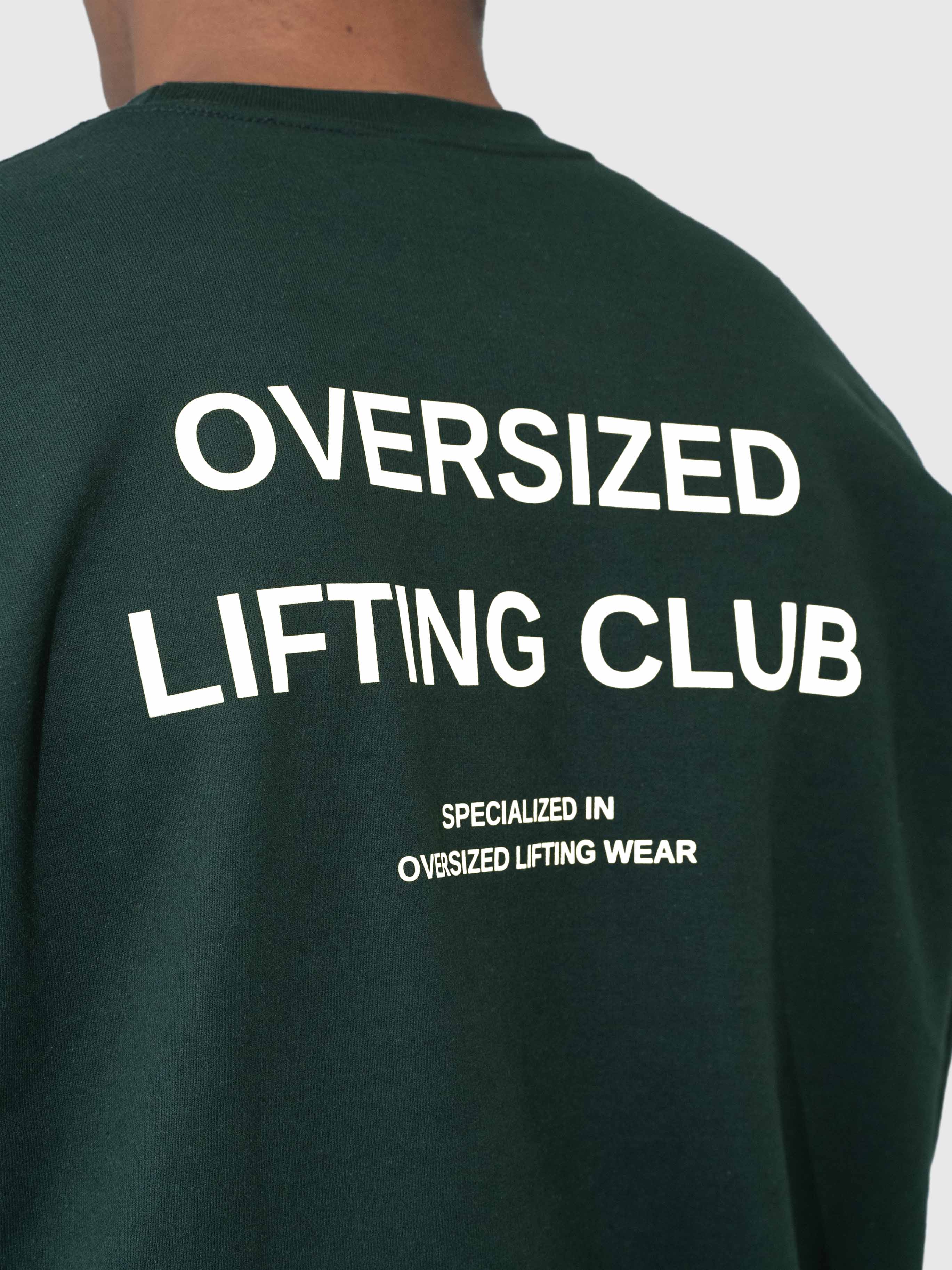 Confidence Sweatshirt – Forrest Green/White