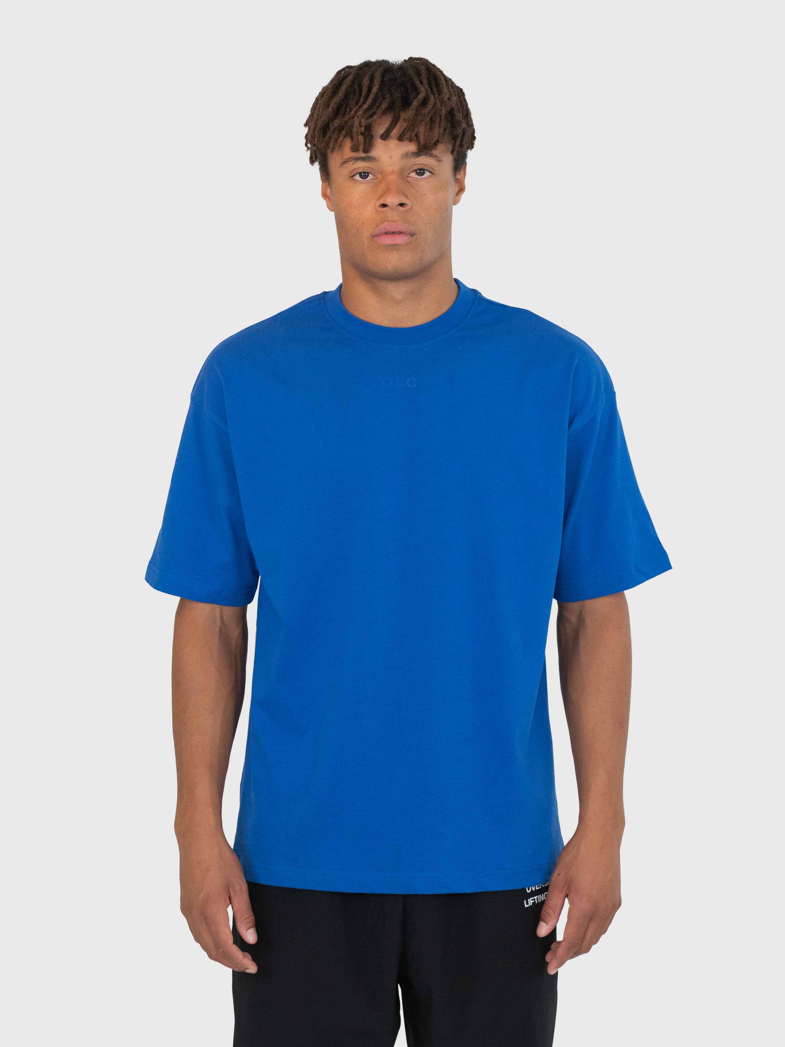 Heavyweight Confidence Box Tee - King Blue/White