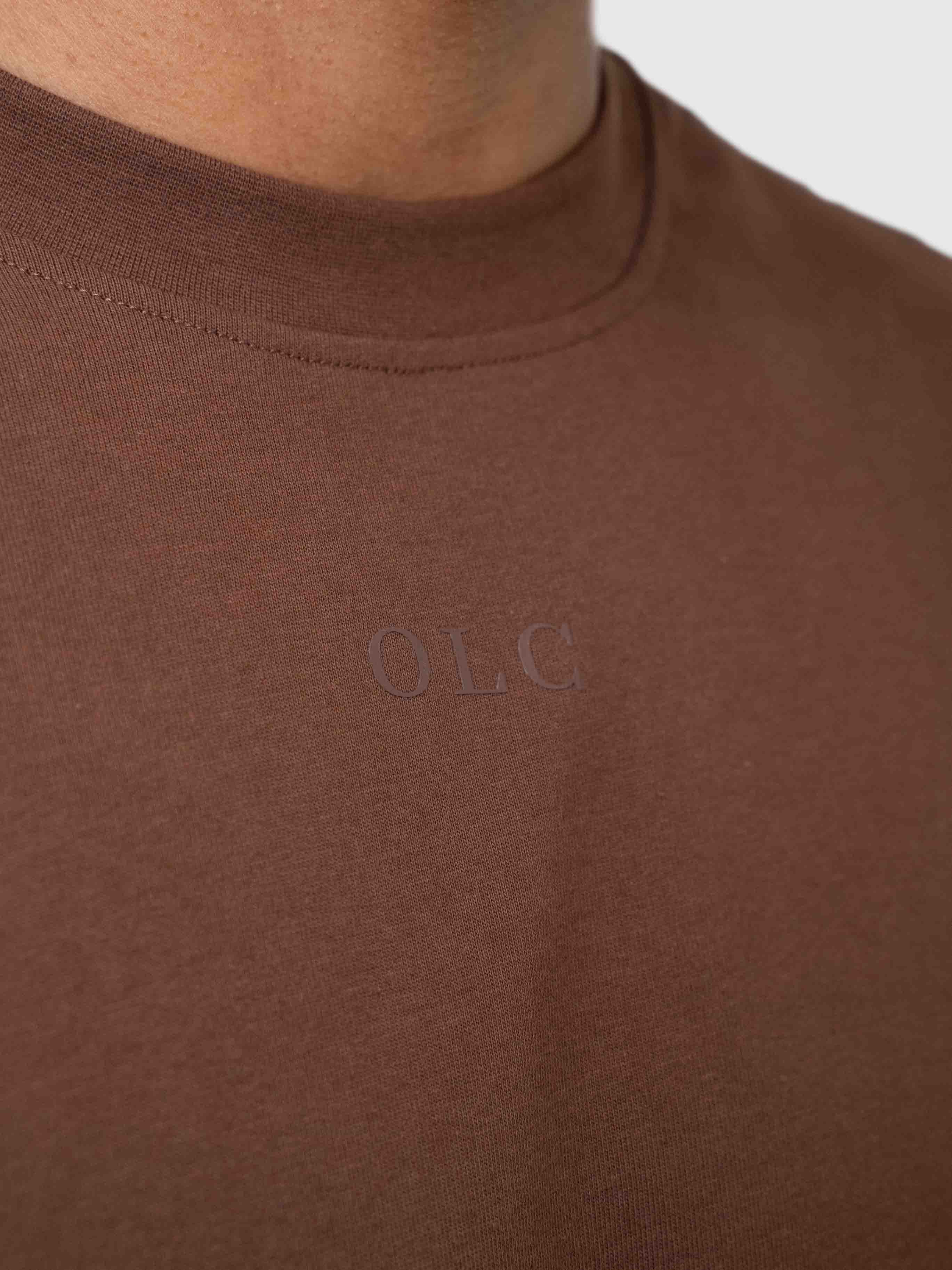 Heavyweight Confidence Box Tee - Brown/White