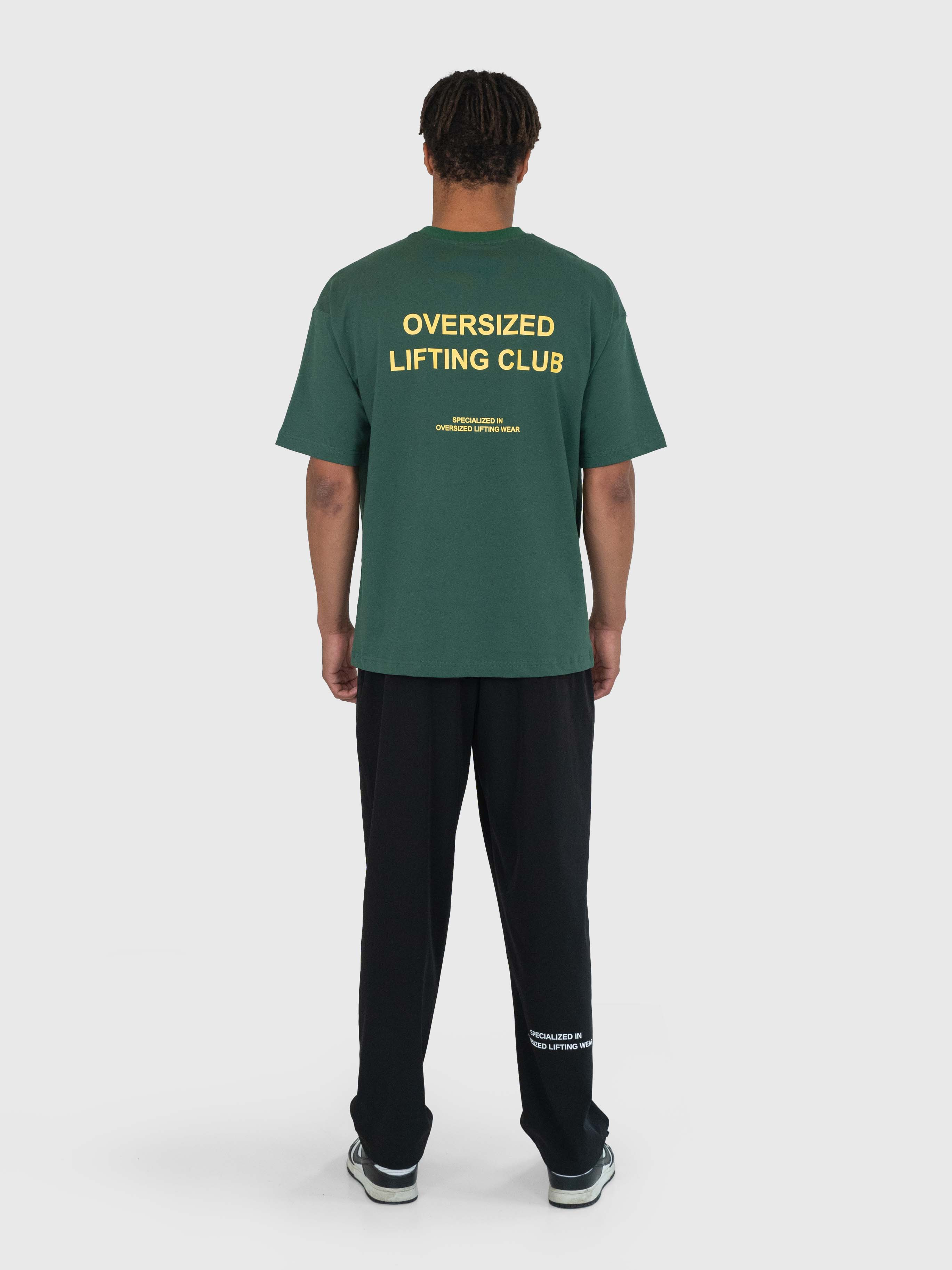 Heavyweight Confidence Box Tee - Forrest Green/Cream Yellow