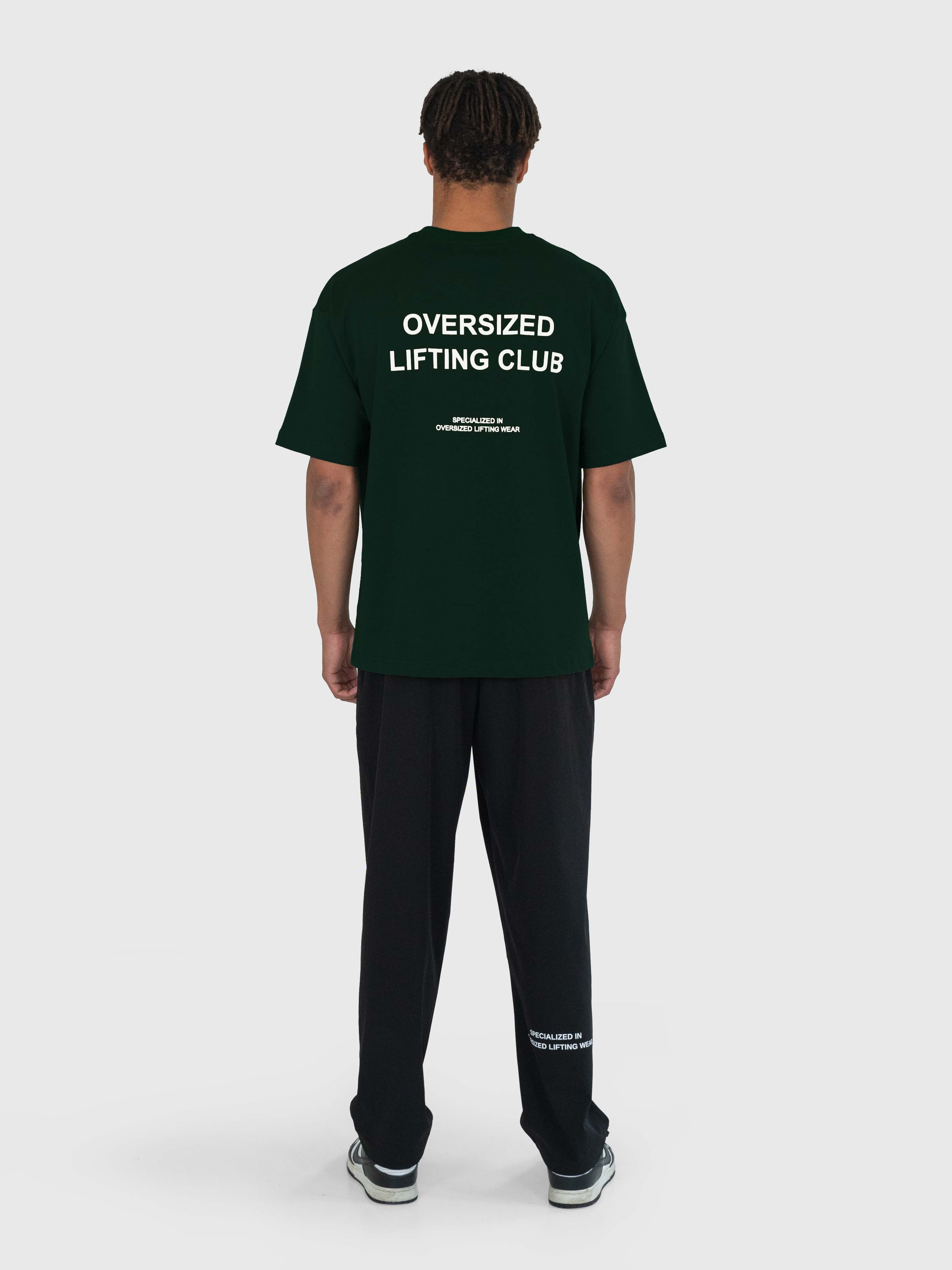 Heavyweight Confidence Box Tee - Forrest Green/White