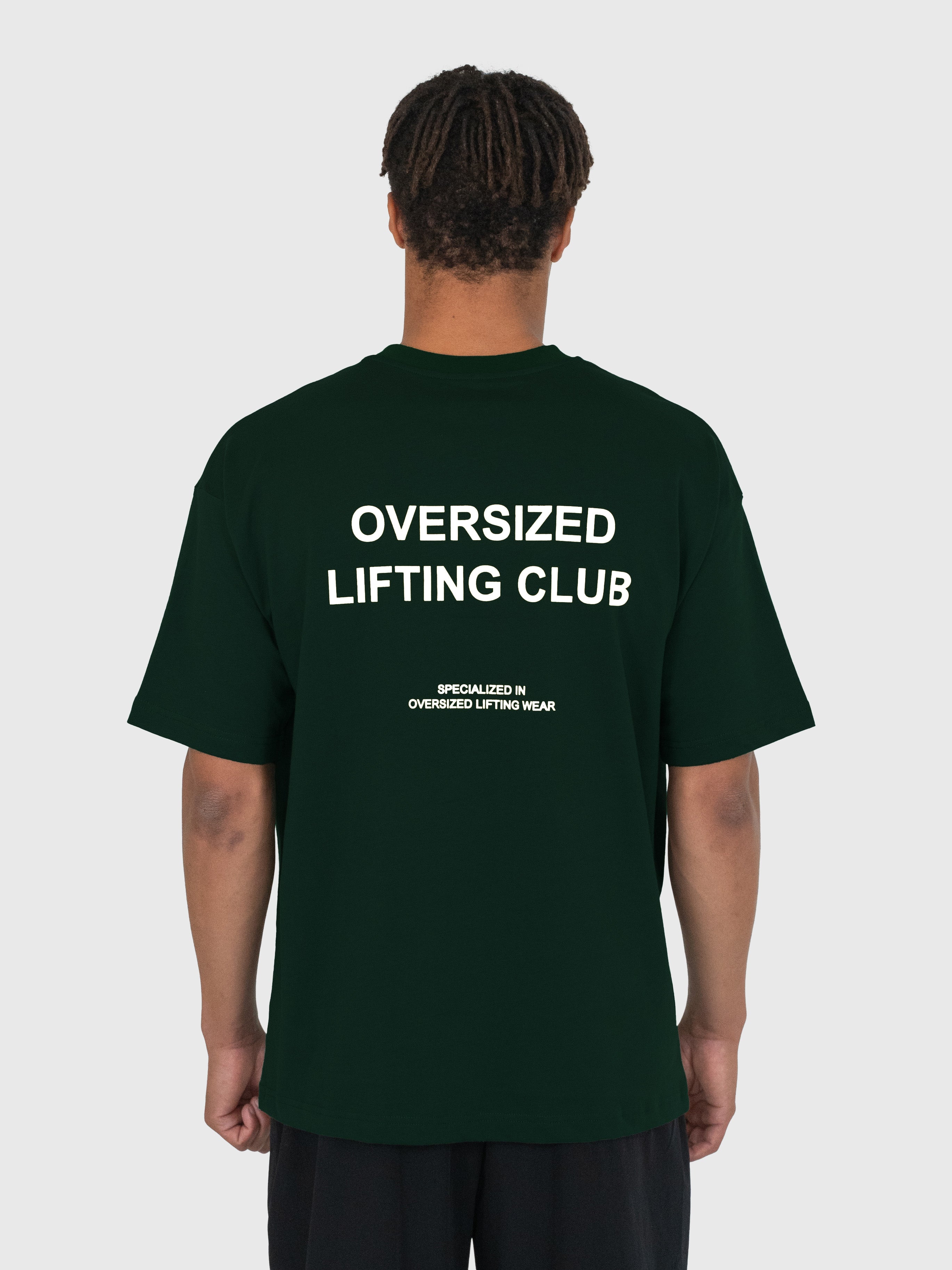 Heavyweight Confidence Box Tee - Forrest Green/White