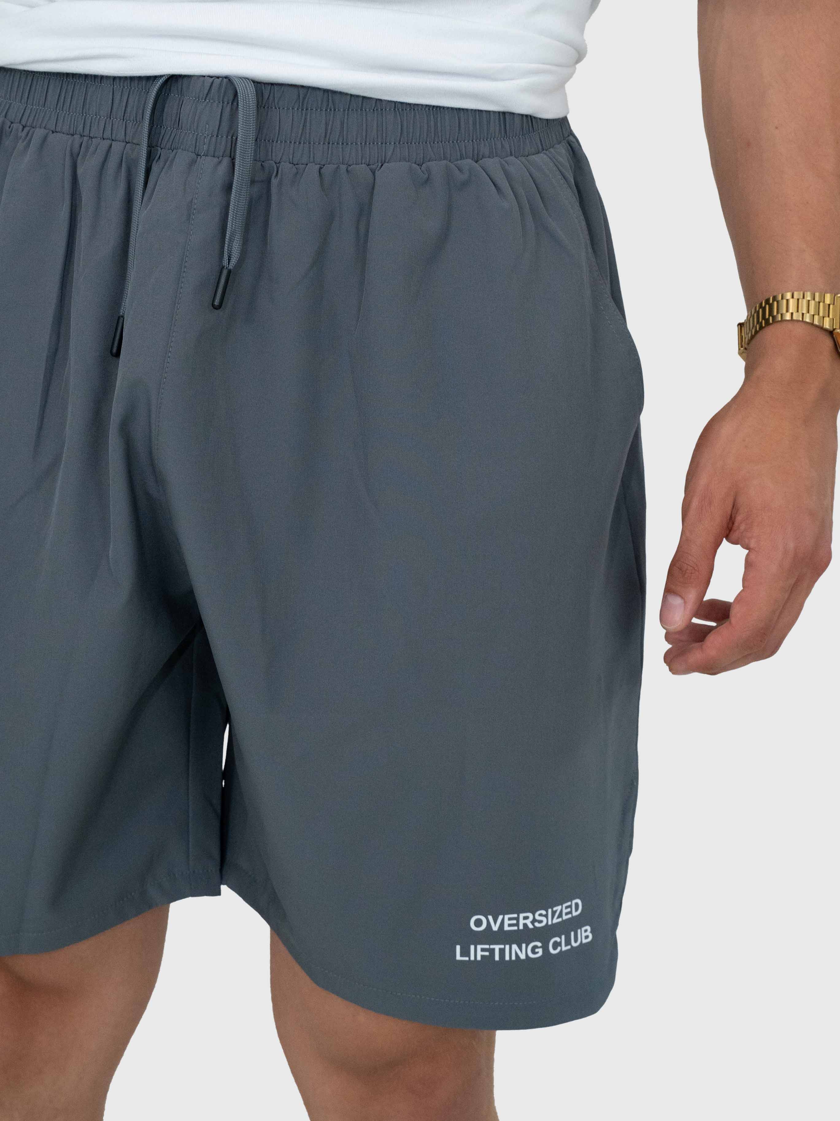 Confidence Tech Shorts - Charcoal Grey/White