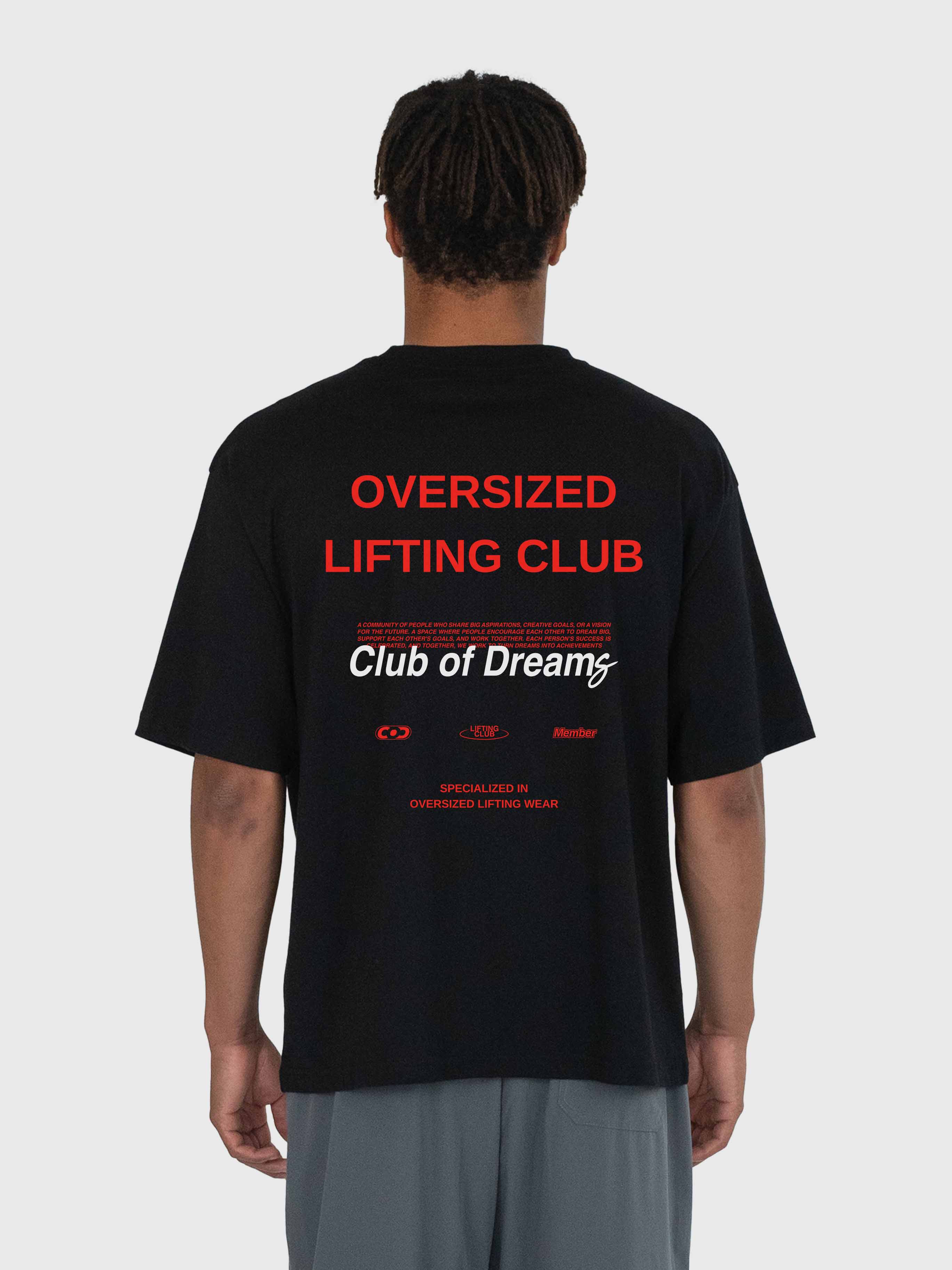 Club Of Dreams Box Tee - Black/Scarlet Red
