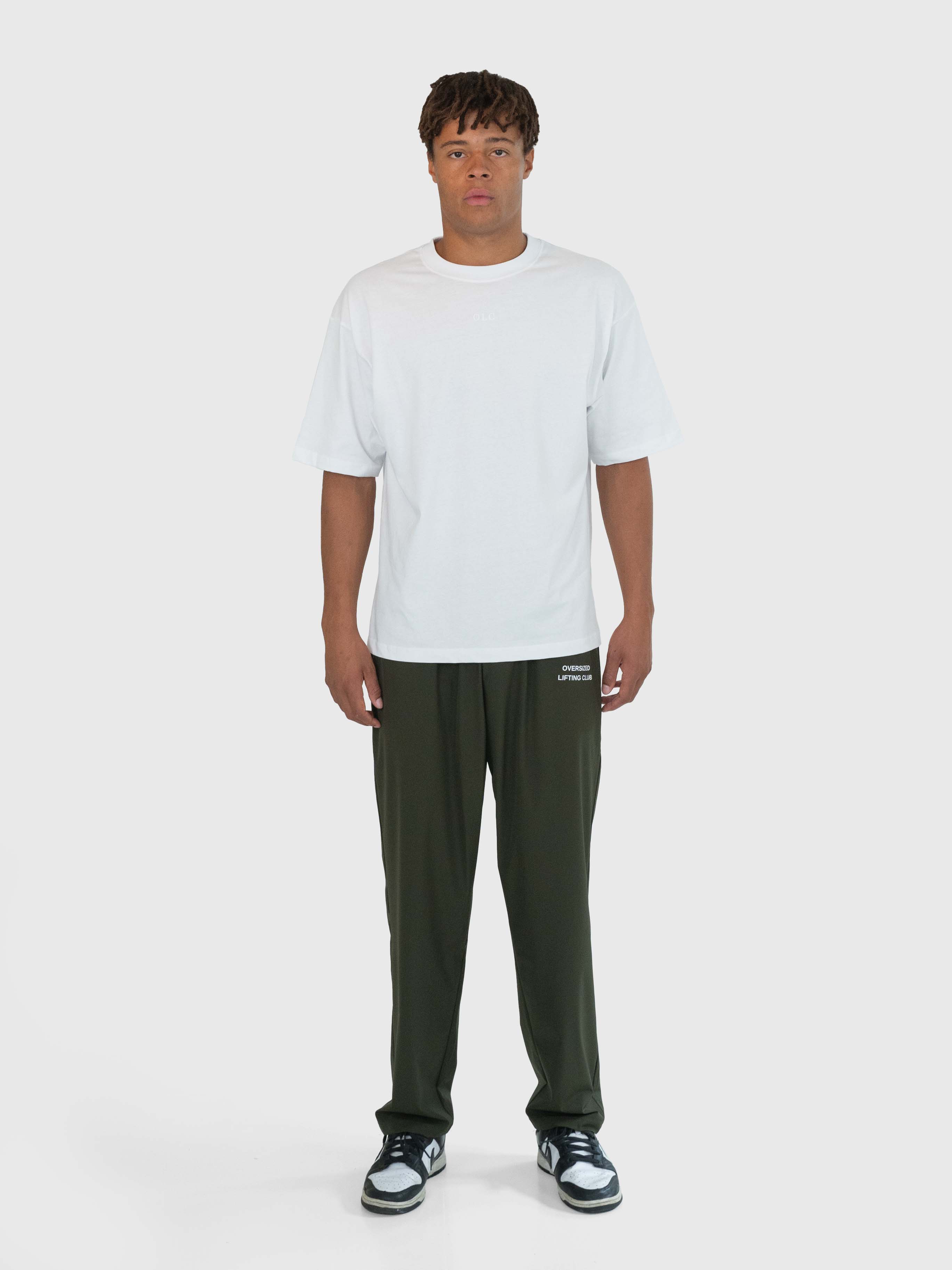 Confidence Tech Pants - Khaki Green/White