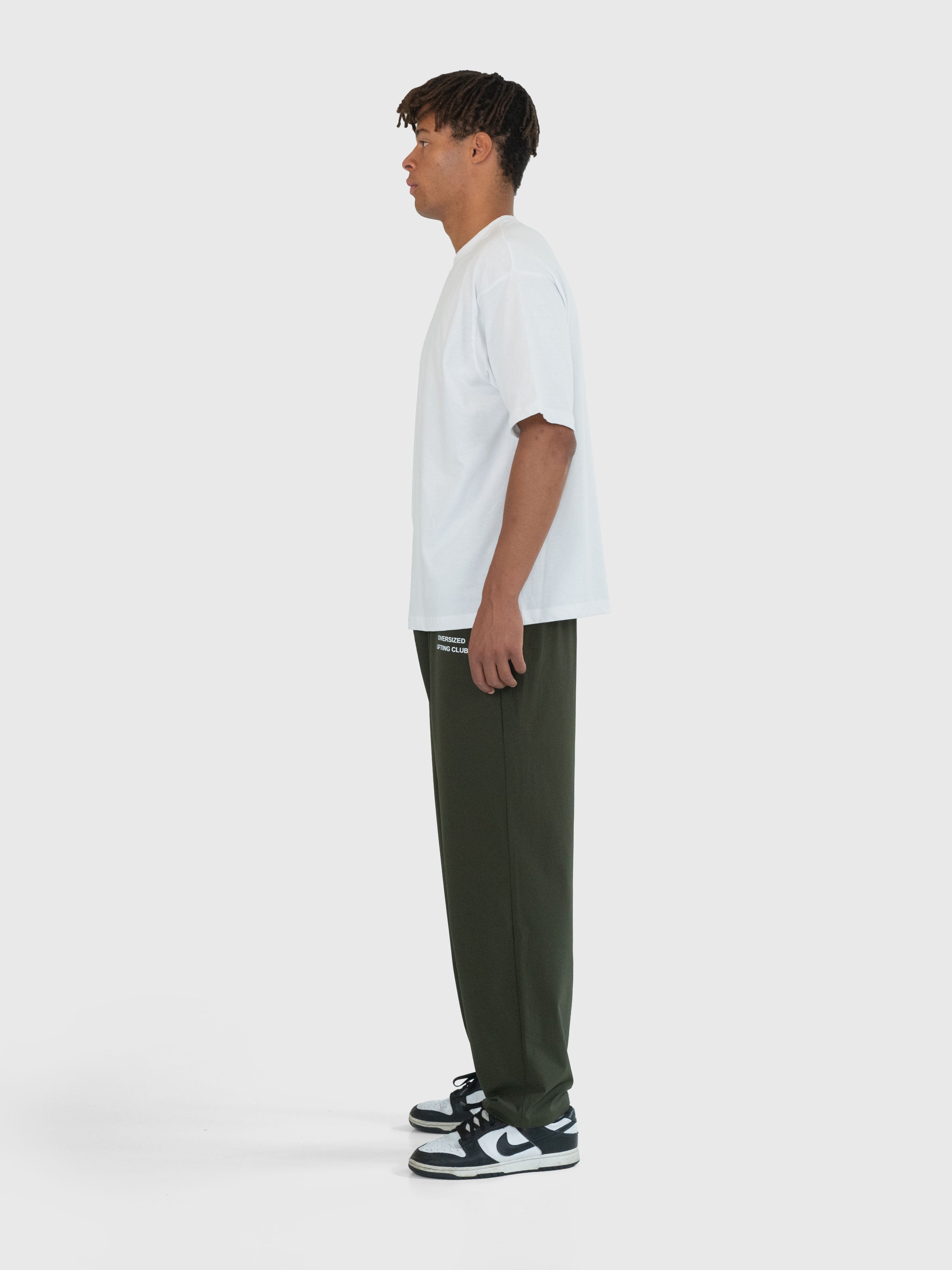 Confidence Tech Pants - Khaki Green/White