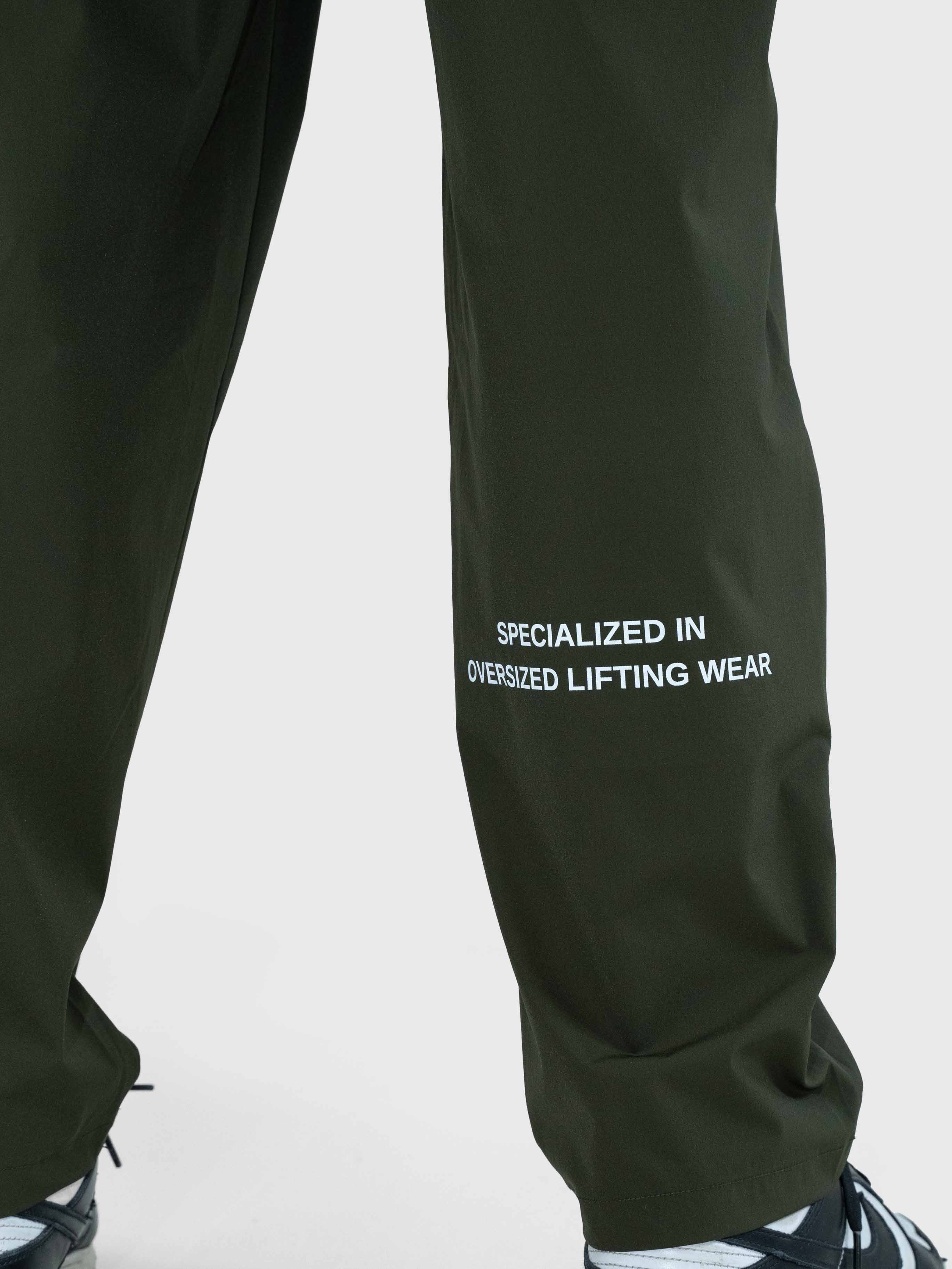 Confidence Tech Pants - Khaki Green/White