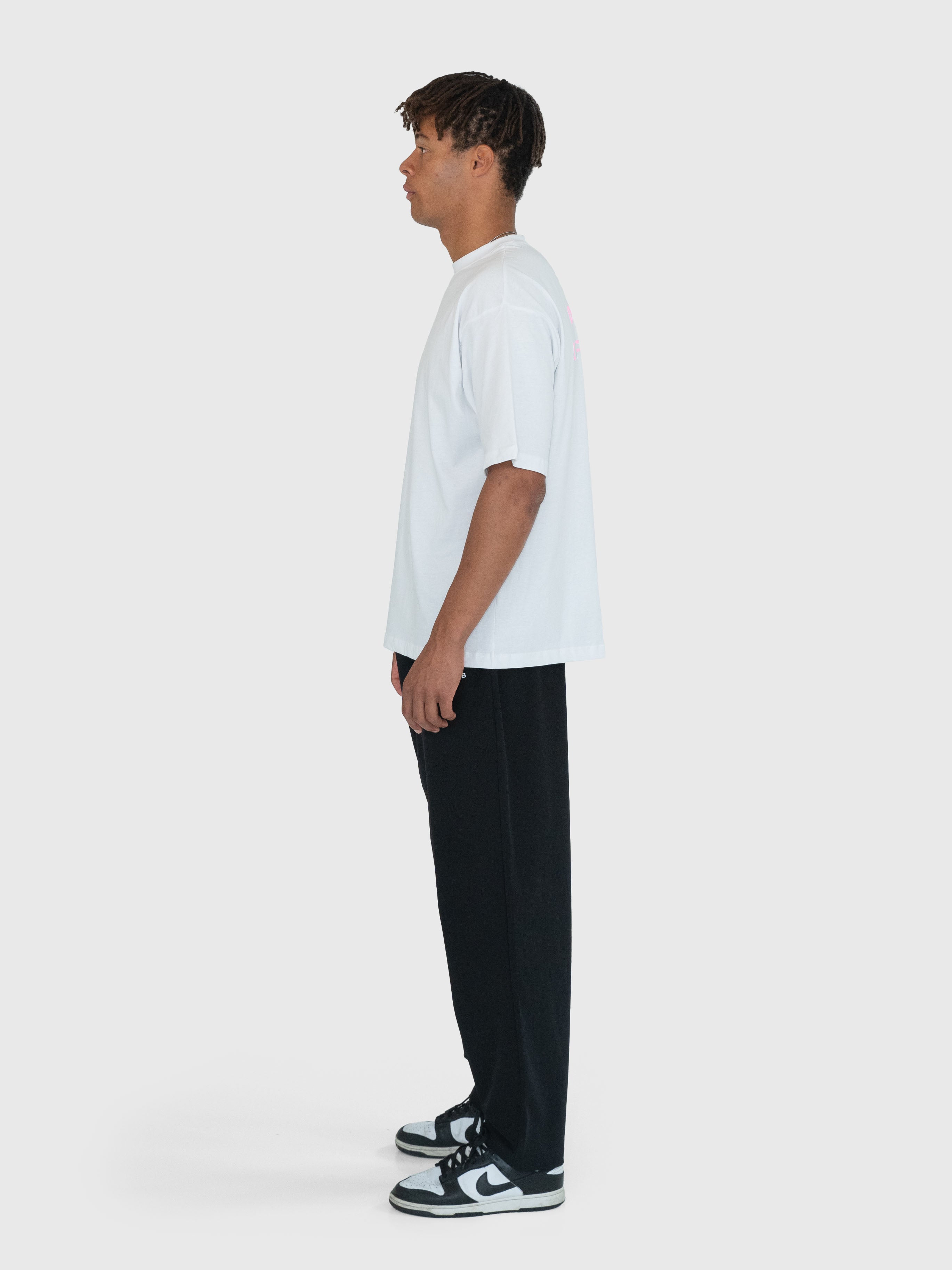Confidence Box Tee - White/Pink