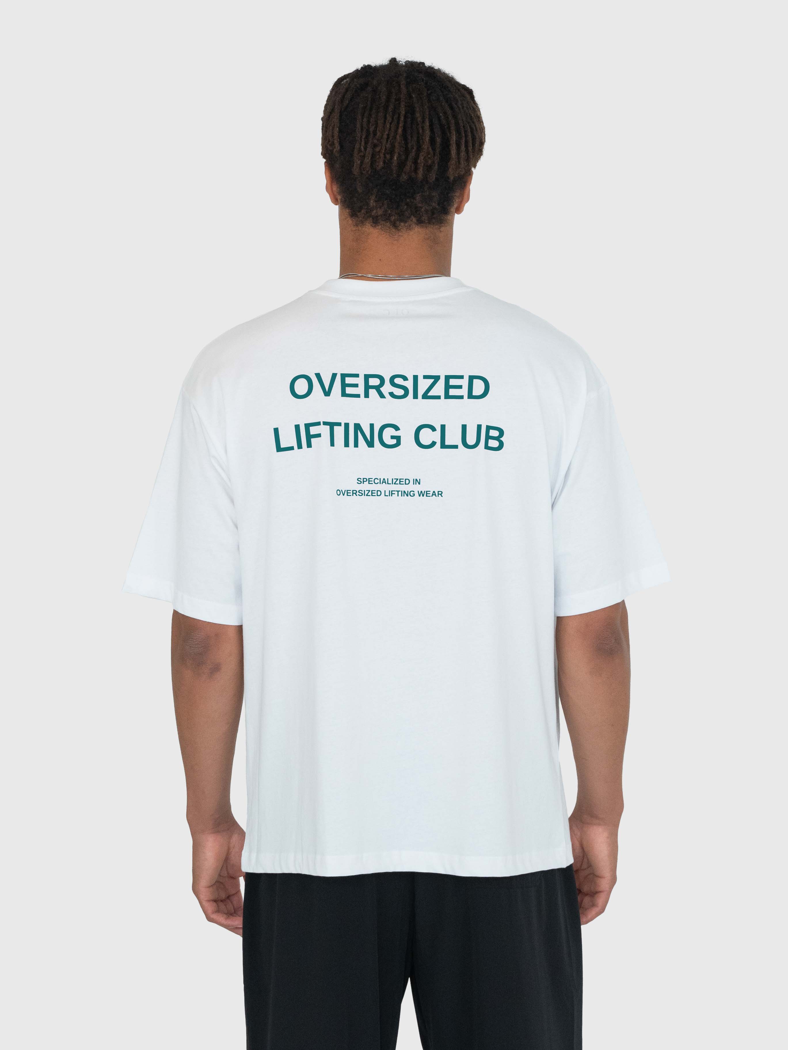 Confidence Box Tee - White/Petroleum Blue