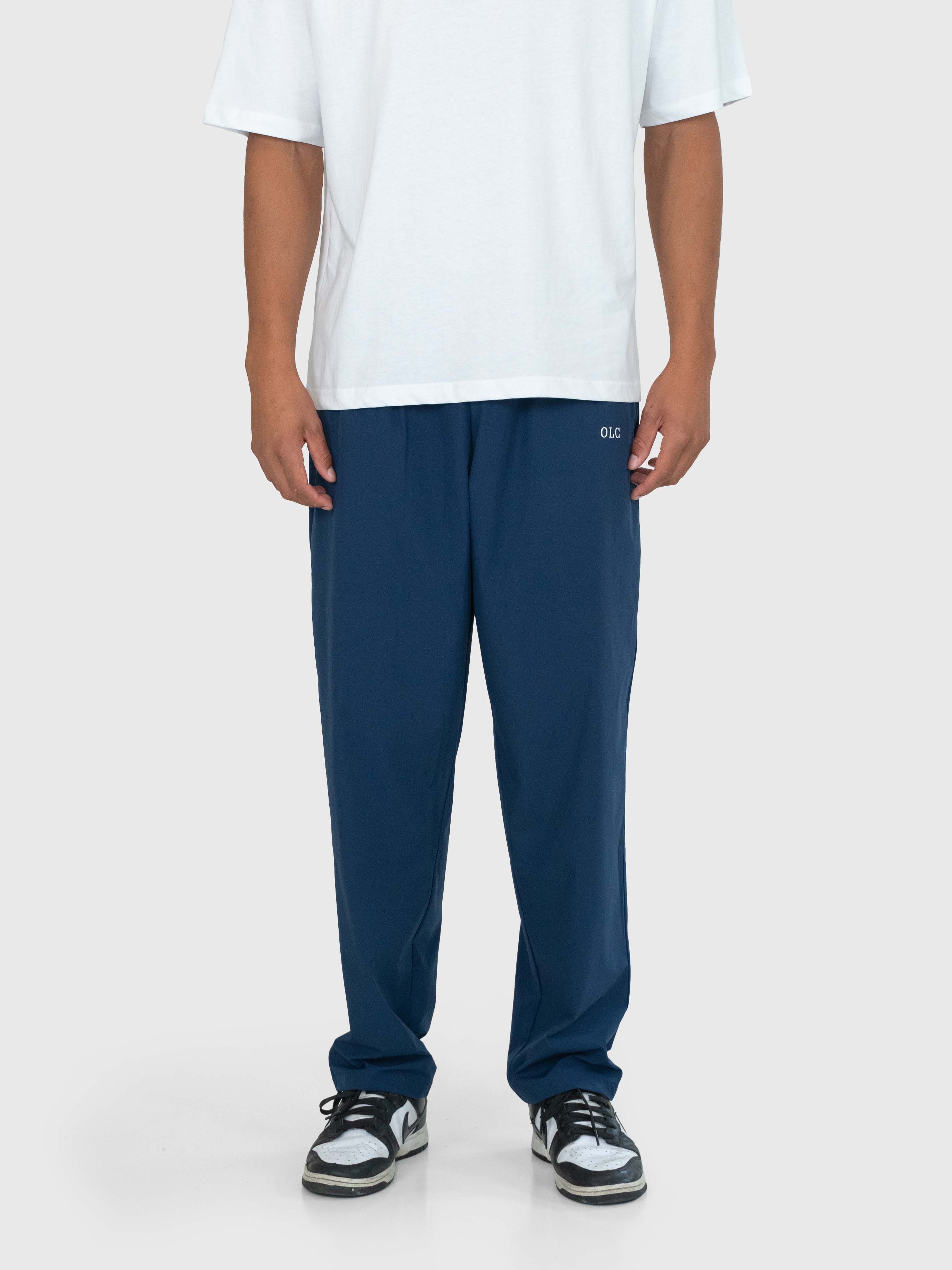 Essential Tech Pants - Navy Blue/White