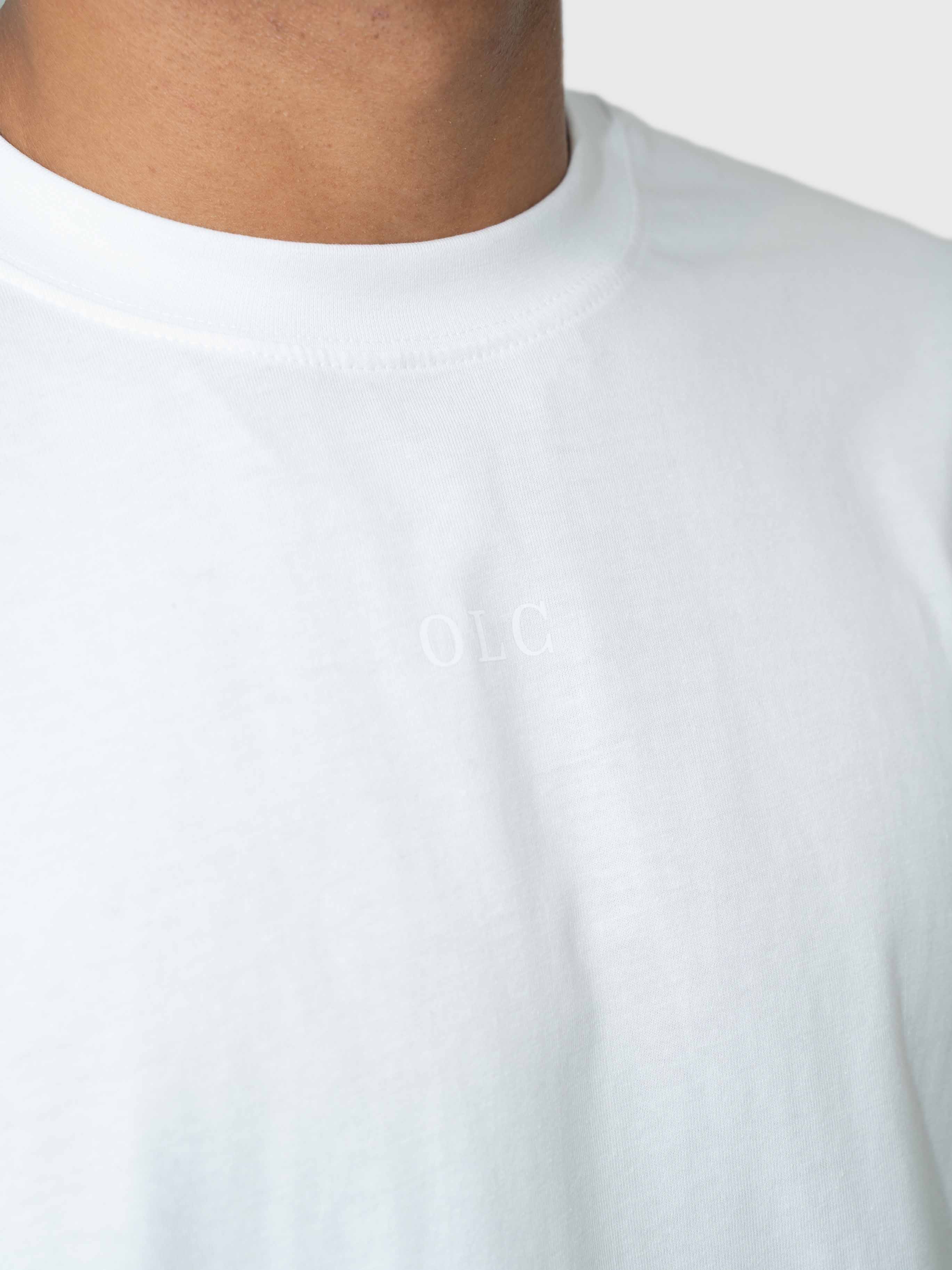 Confidence Box Tee - White/Petroleum Blue