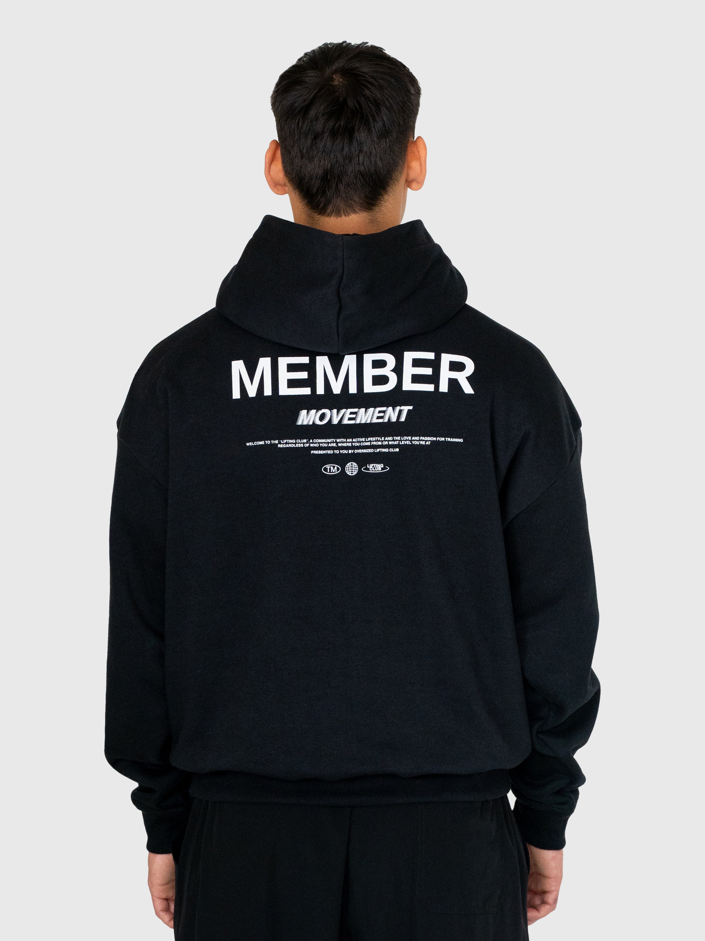 Member Hoodie – Black/White