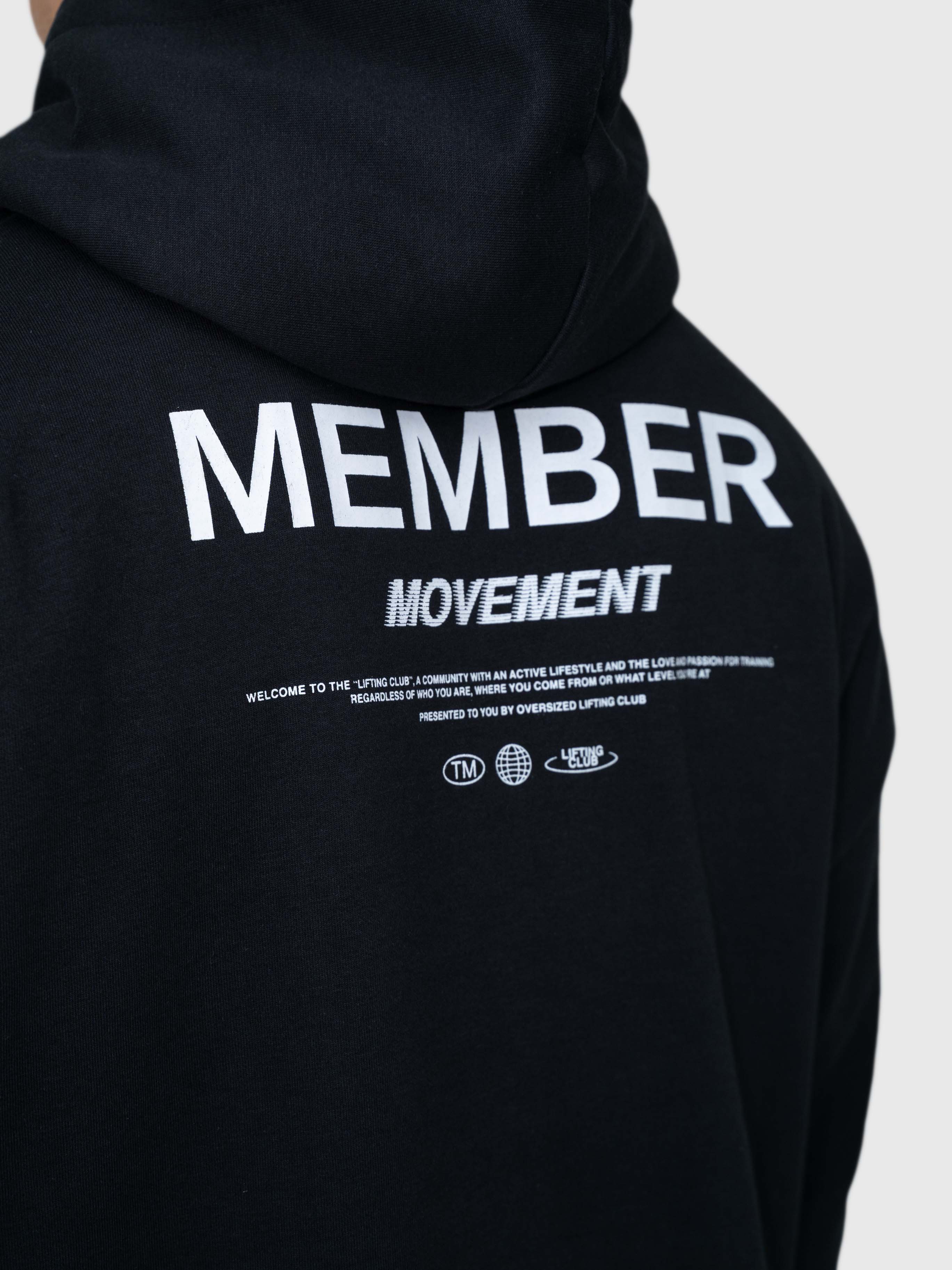 Member Hoodie – Black/White