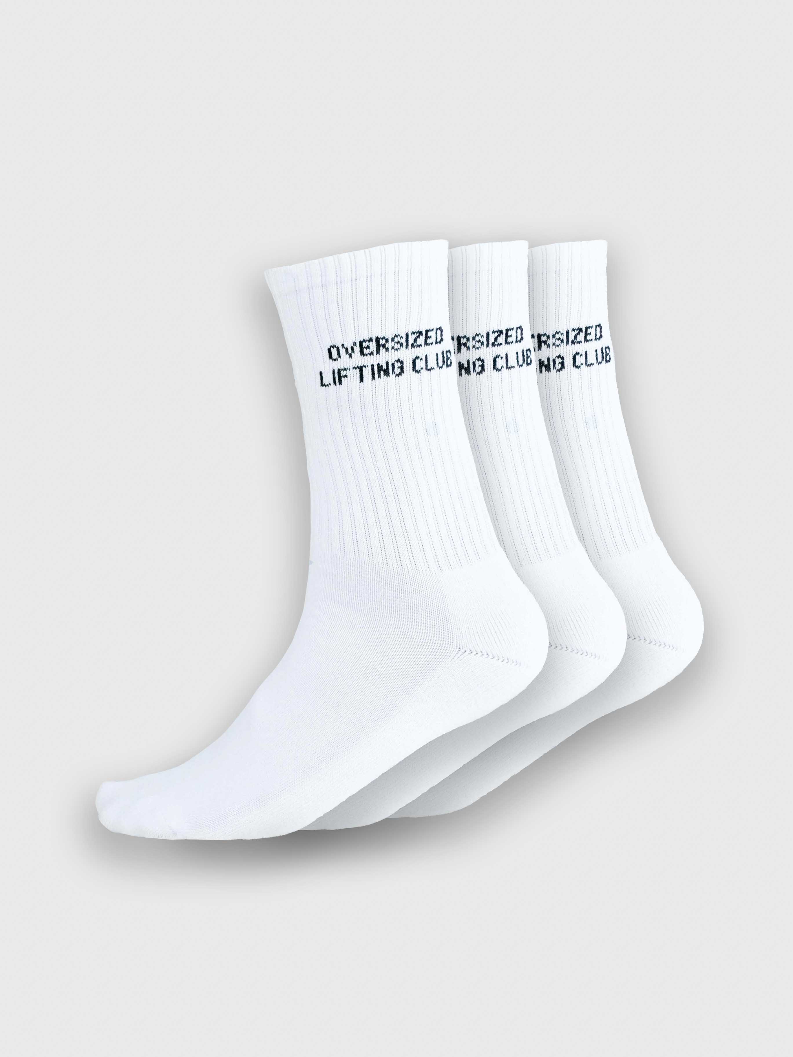 3-Pack: Confidence Socks - White/Black