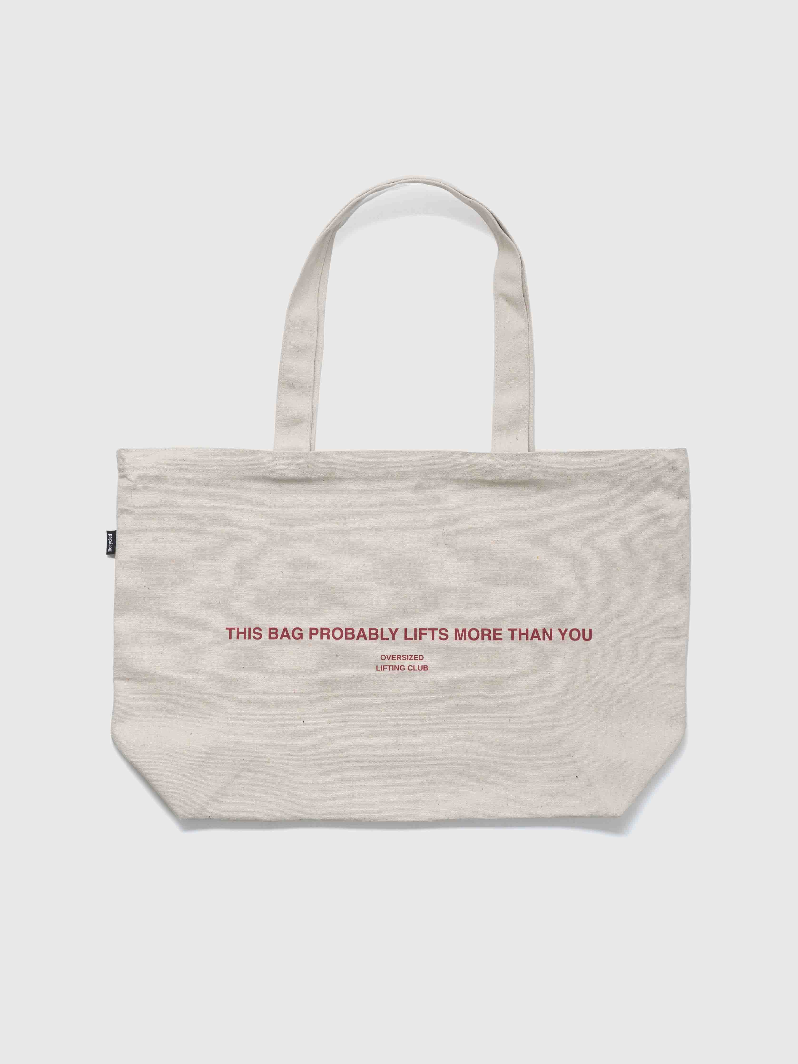 Endure Tote Bag - Cream/Burgundy