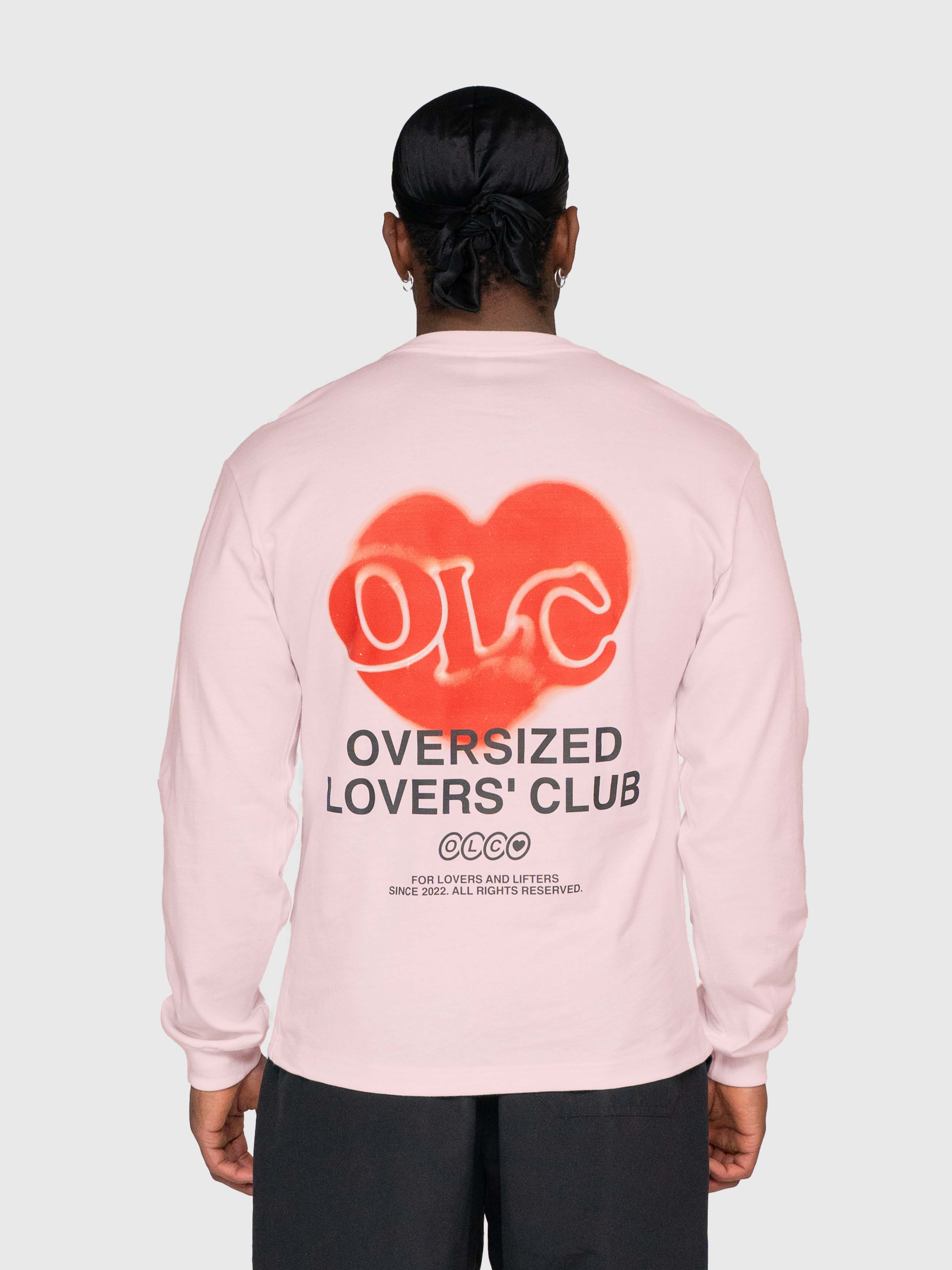 Valentine Graphic Long Sleeve - Pink/Black/Red