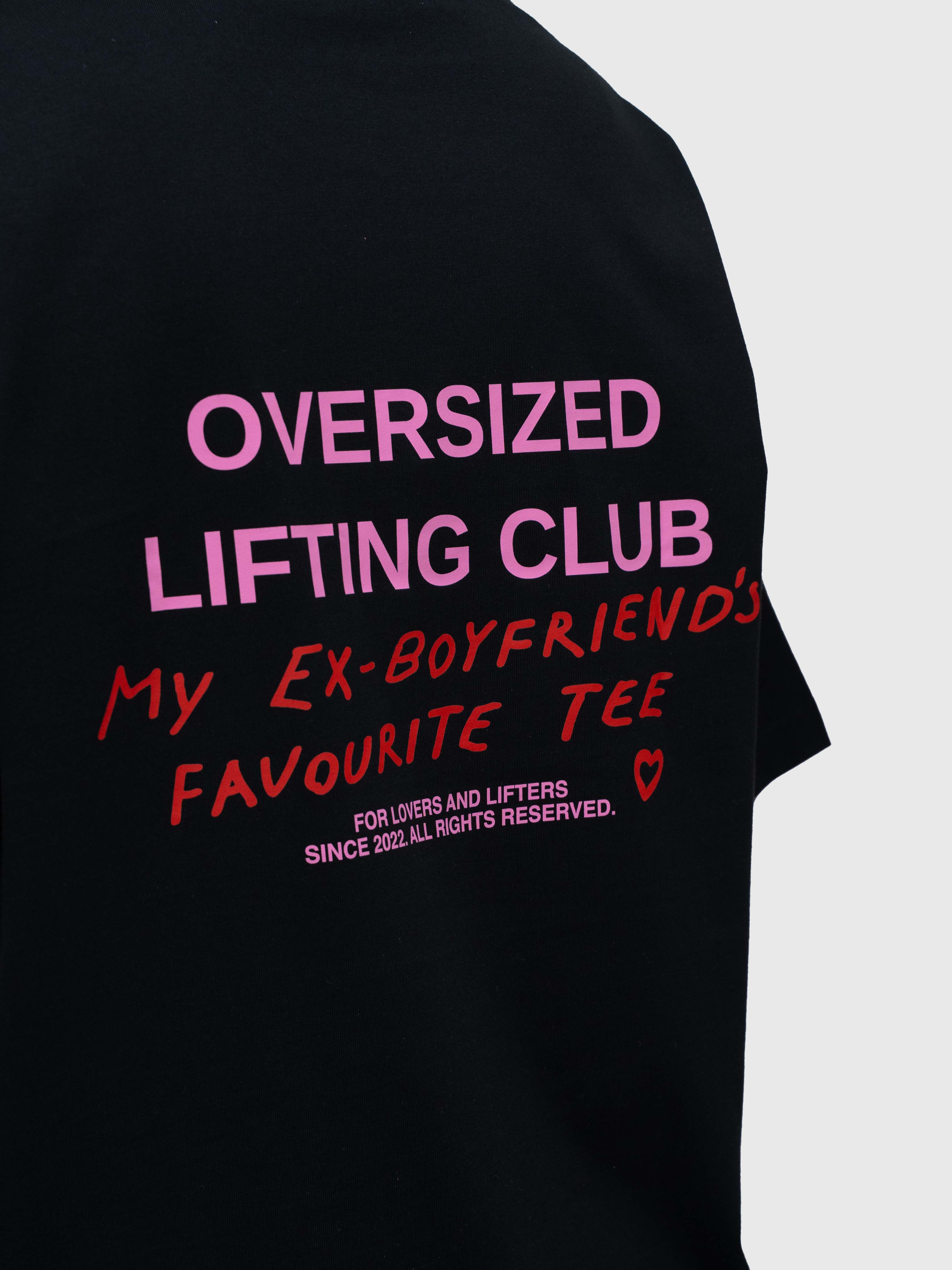 Ex's Box Tee - Black/Pink