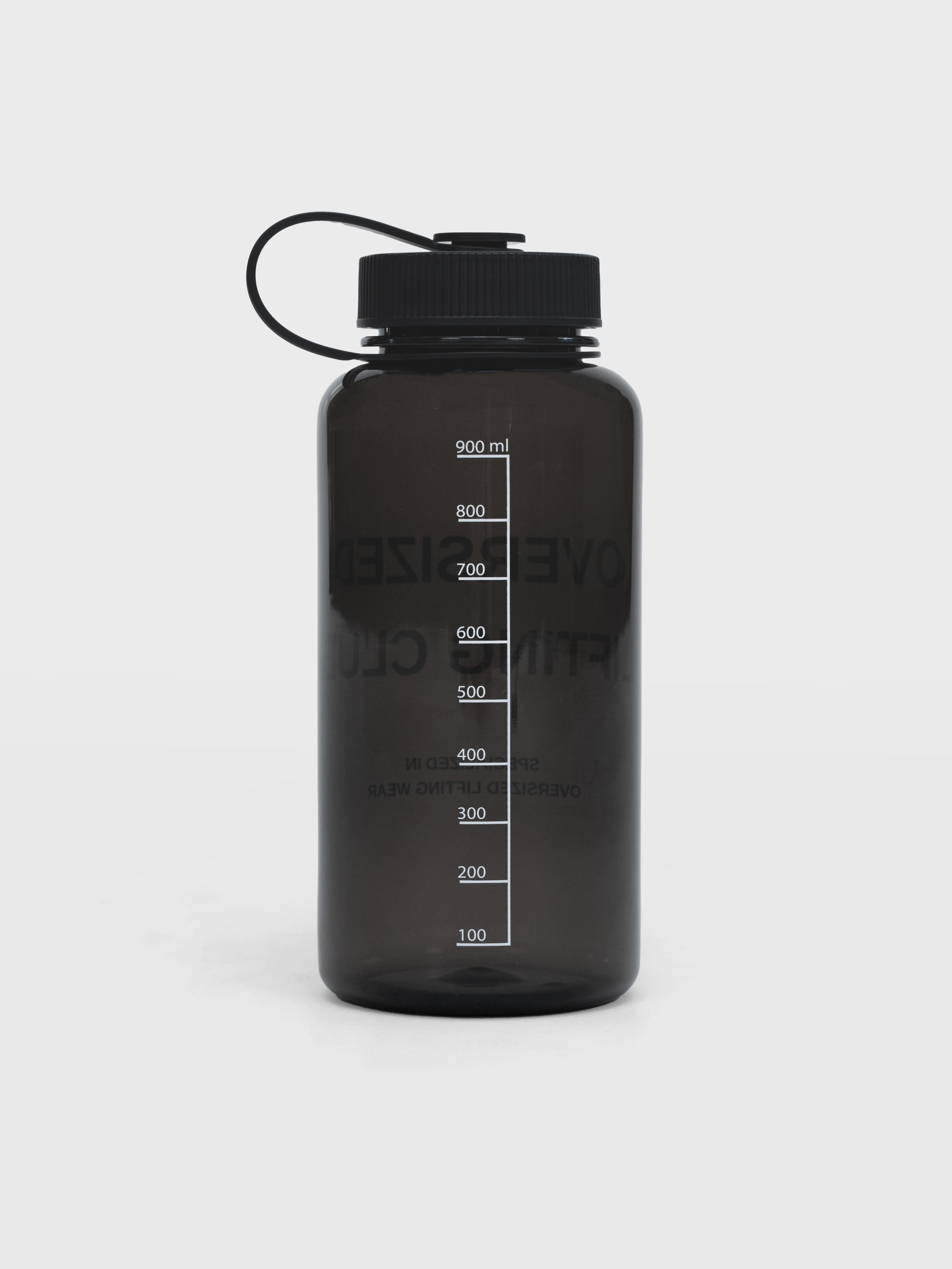 Wide Mouth Water Bottle - Black/White